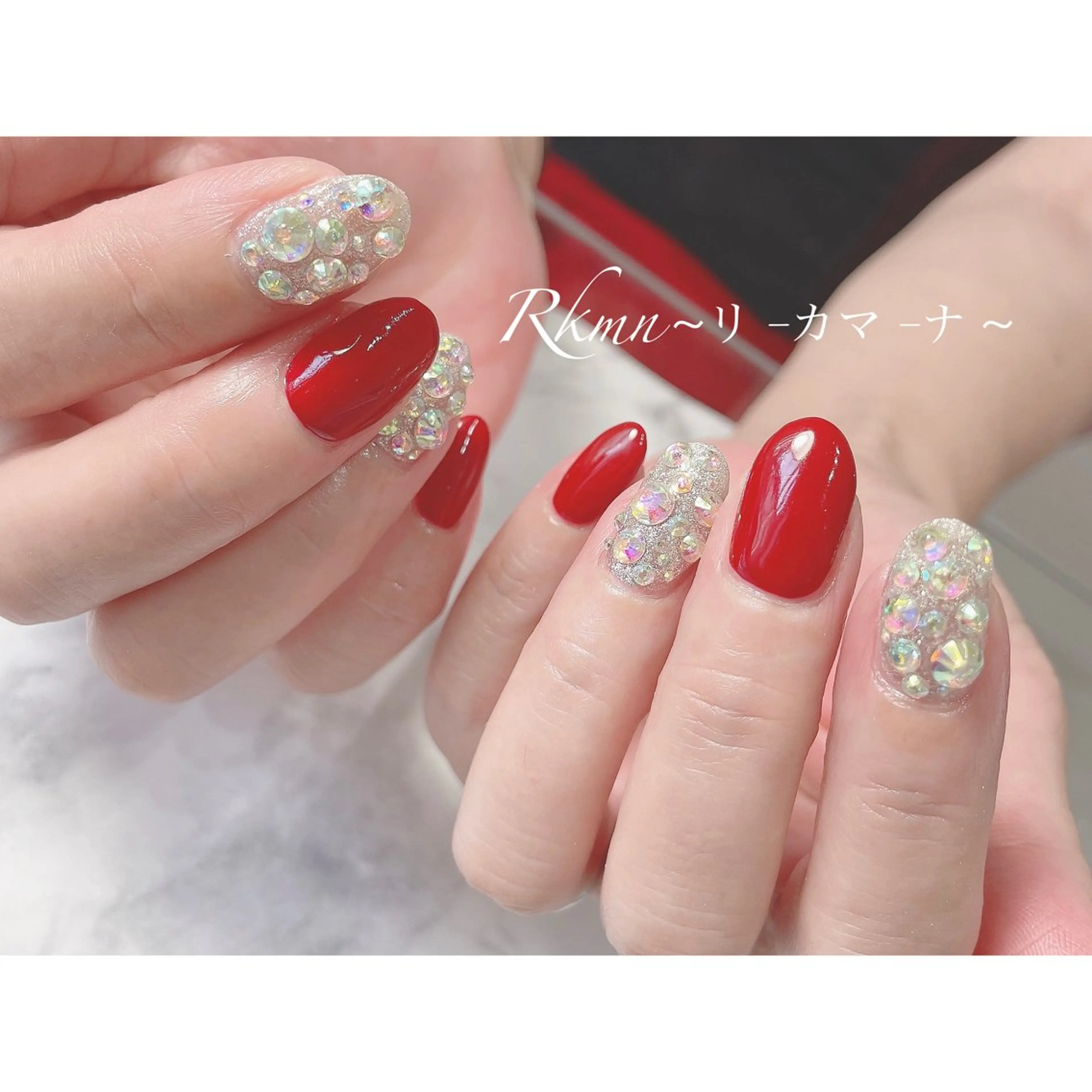 ネイル アートネイル ボルドー 春ネイル ハンドネイル フットネイル ハンドケア Rkmn ~リ-カマ-ナ~のネイルデザイン