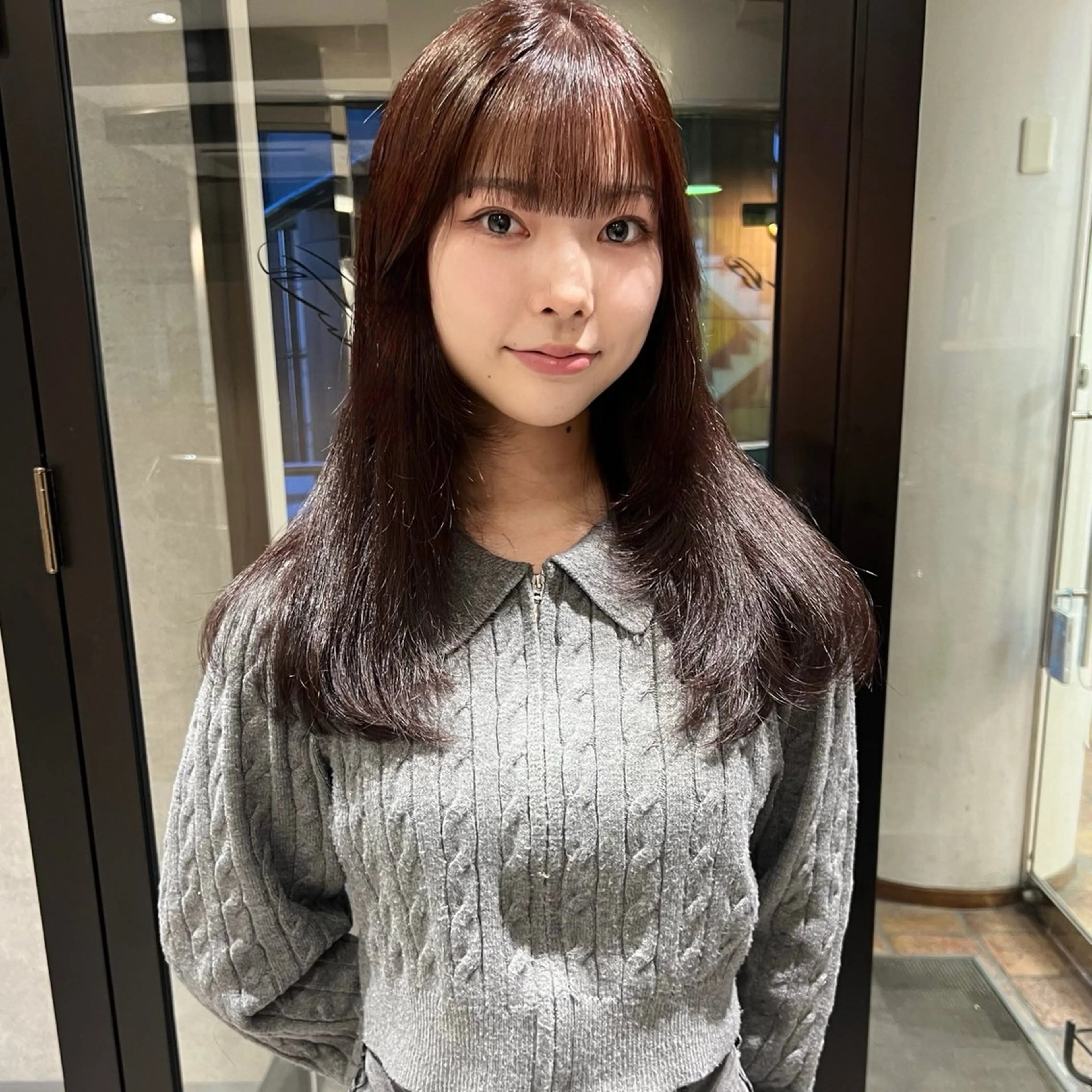 ロング レイヤーカット カット ヘアカラー トリートメント AI TOKYO　S所属・mizuki 【韓国レイヤー】のヘアスタイル