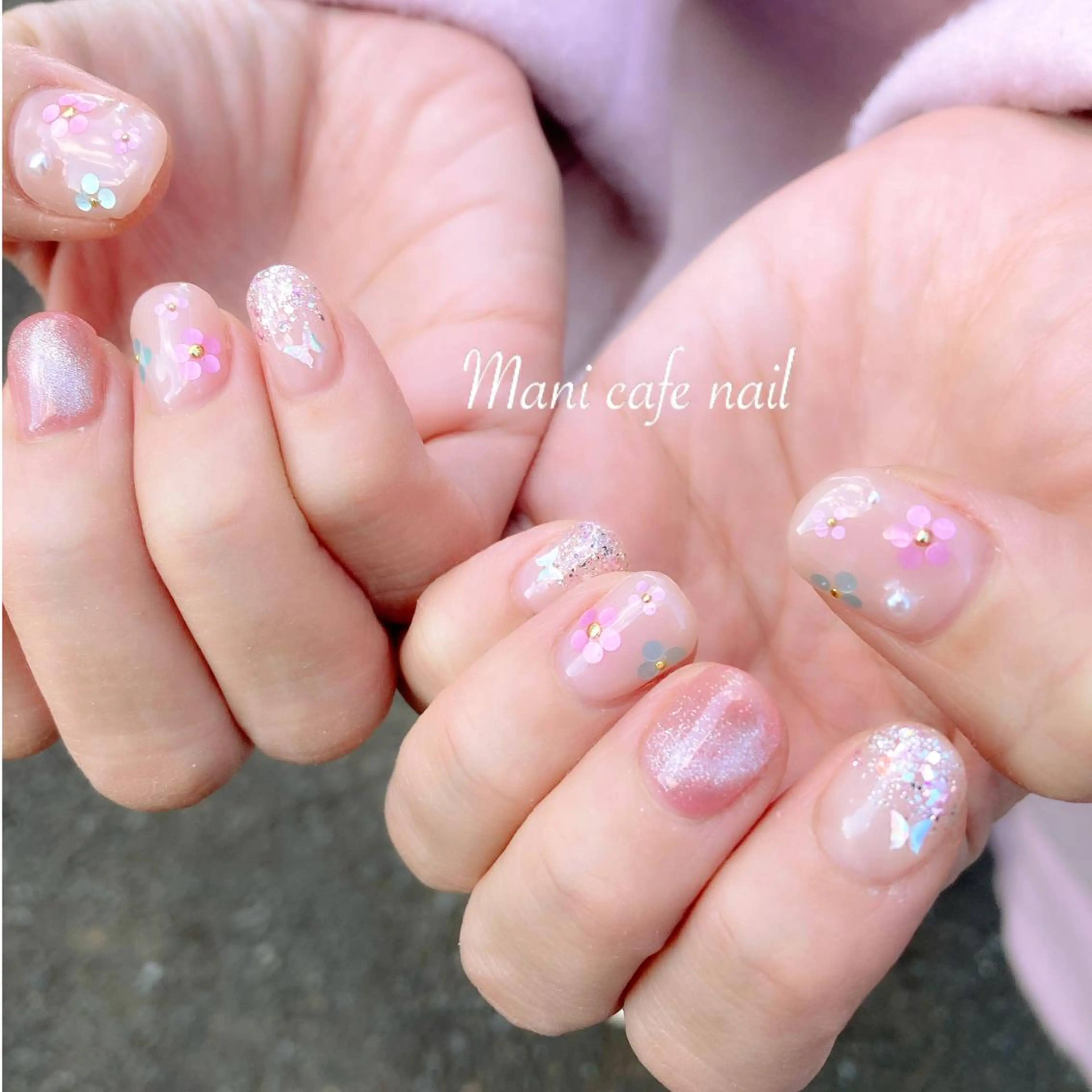 ネイル ハンドネイル Mani cafe nailのネイルデザイン