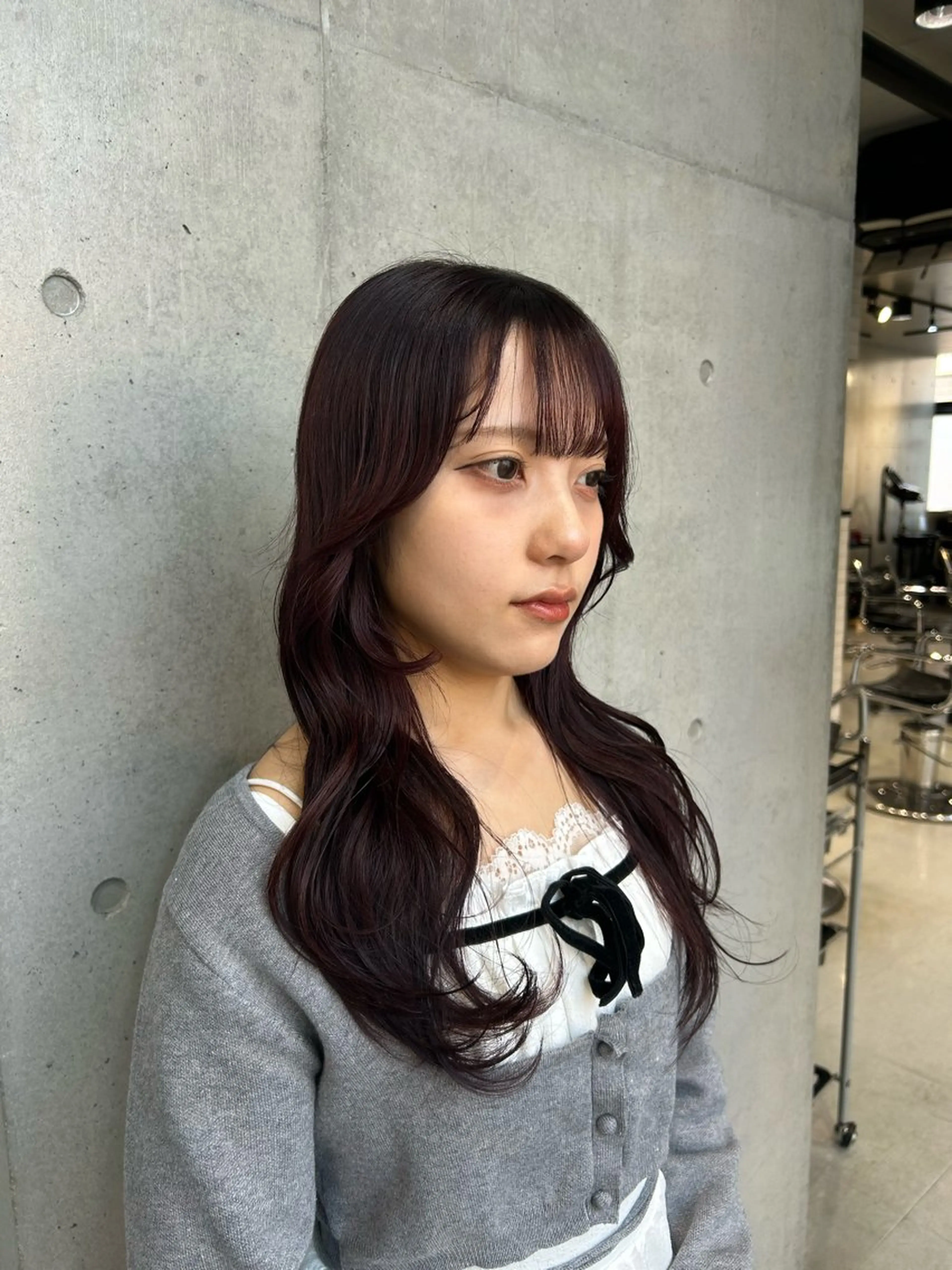 ロング カラー ヘアアレンジ カット ヘアカラー トリートメント ボブ艶モテカラー🫧 カリンのヘアスタイル