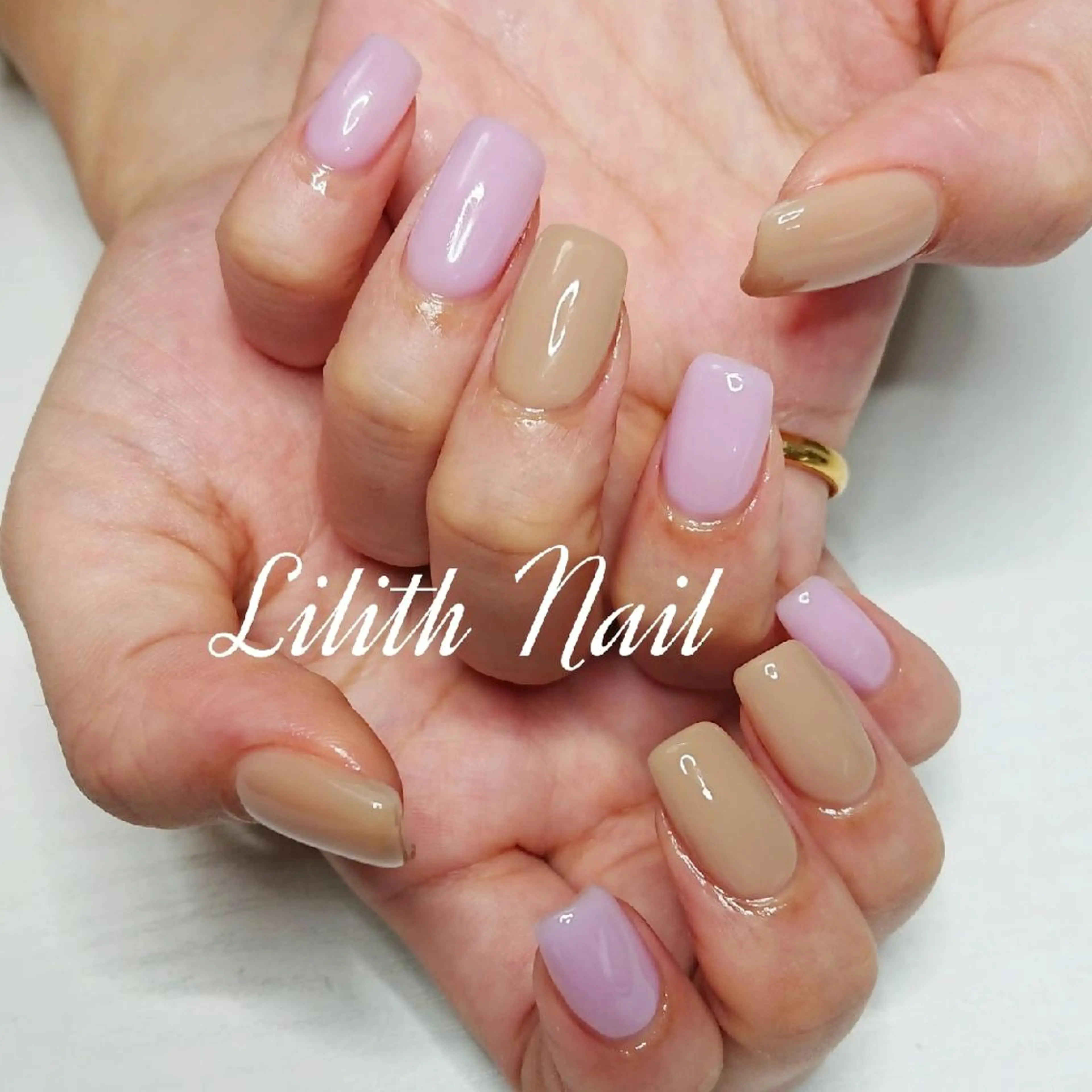 ネイル パープル ハンドネイル Lilith Nailのネイルデザイン