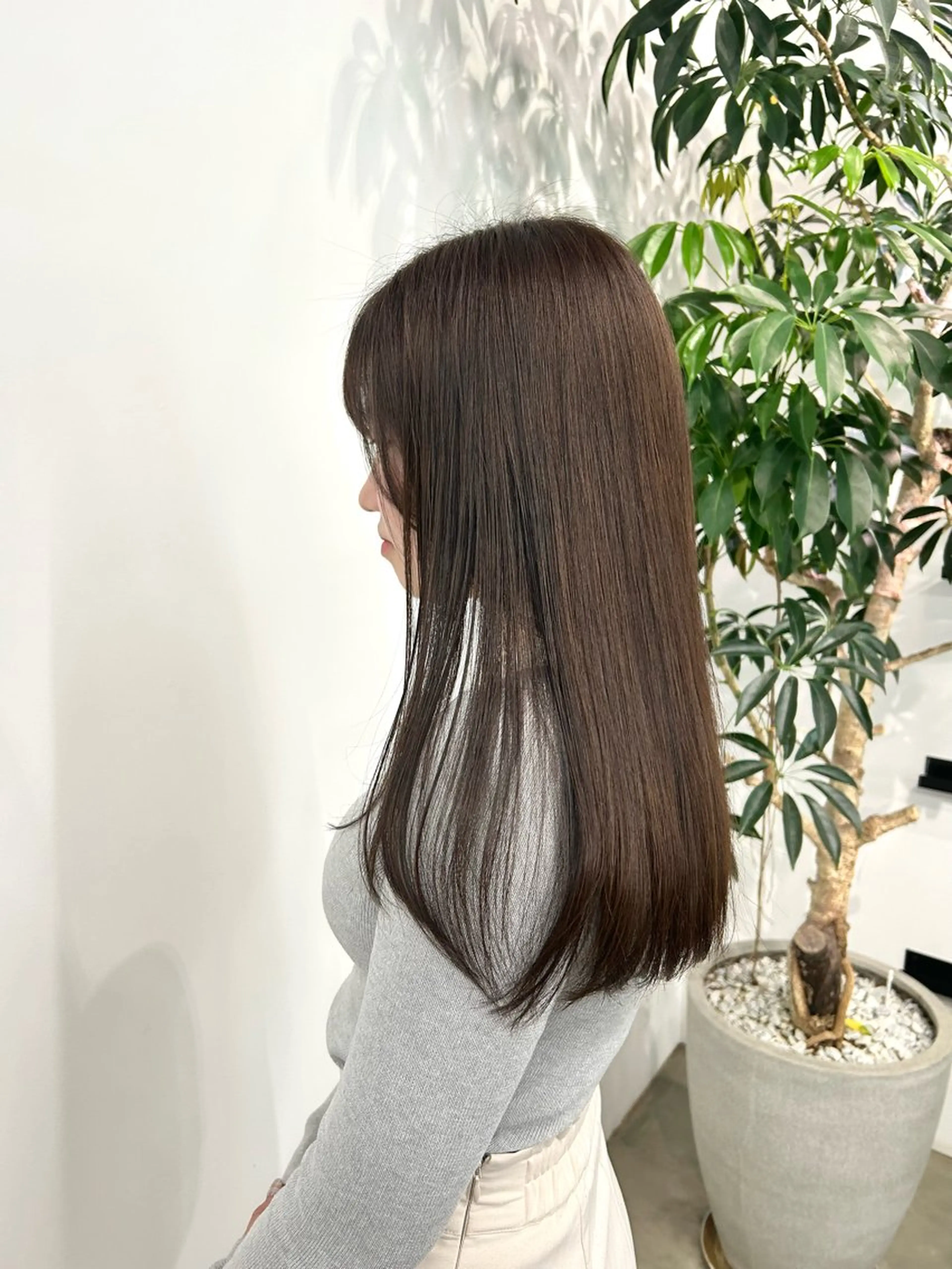 ロング やりすぎないパーマ ニュアンスパーマのヘアスタイル