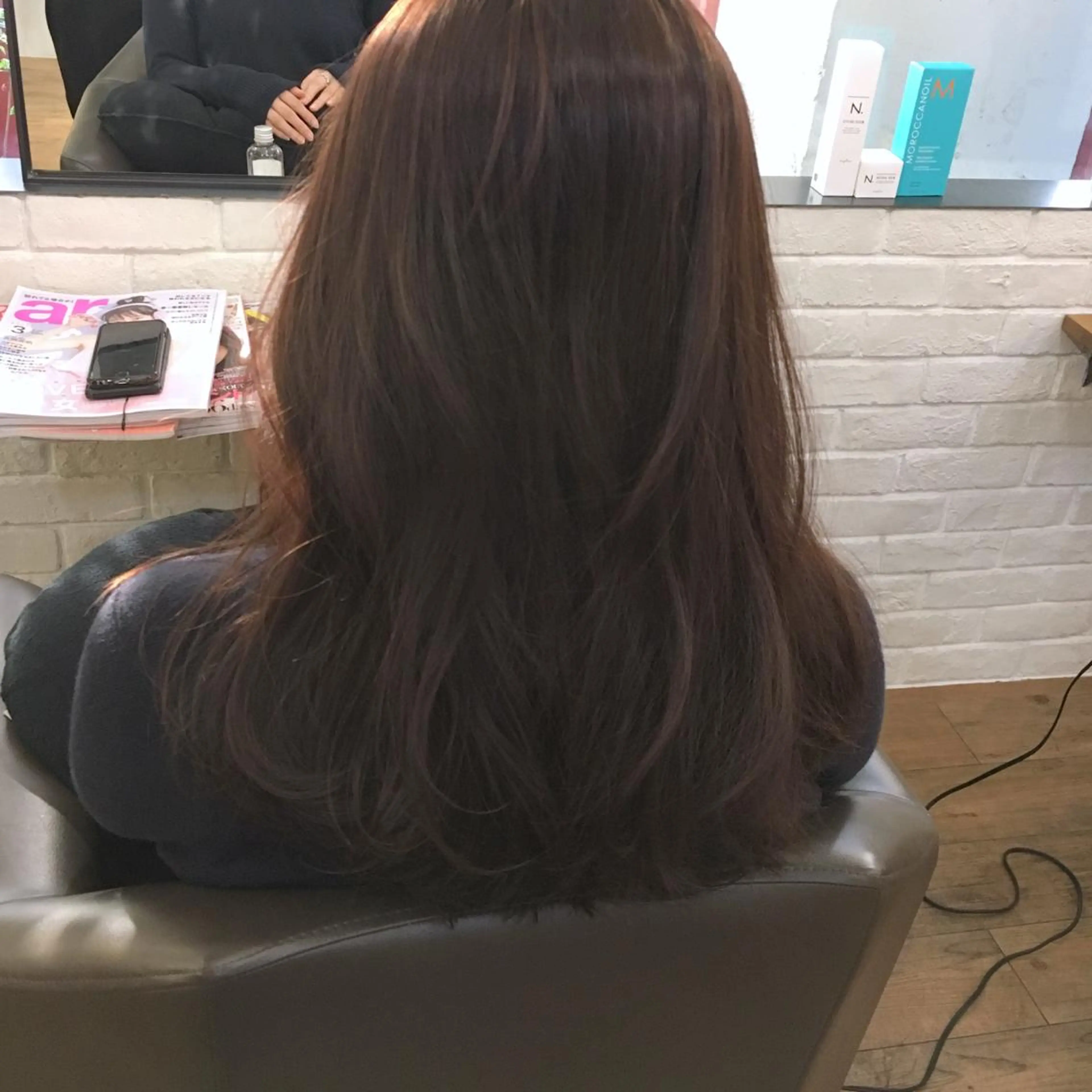 ロング カラー アディクシーカラー パープルカラー 上川 美幸のヘアスタイル