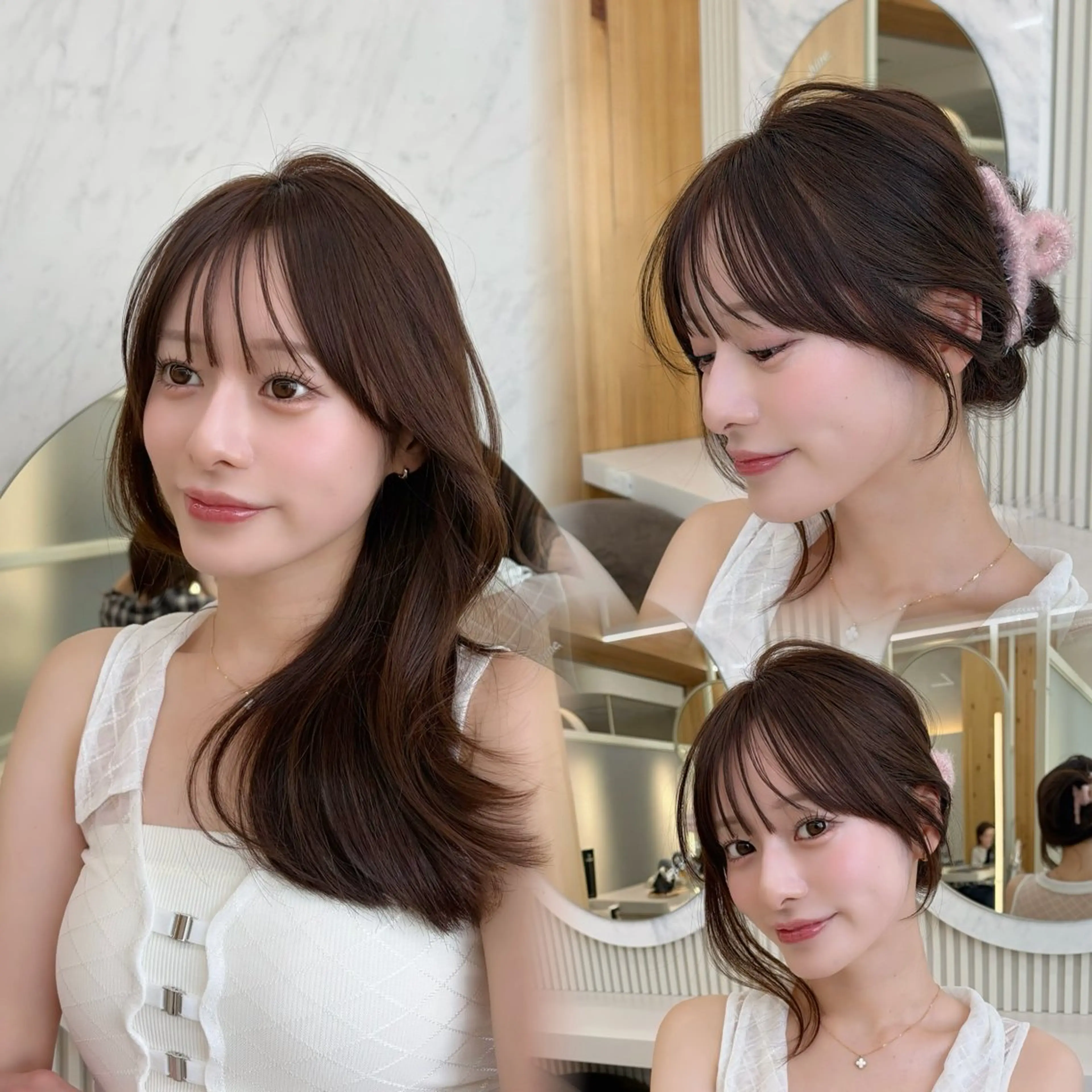 セミロング カット トリートメント oto🤍×美髪× ゆるふわレイヤーのヘアスタイル