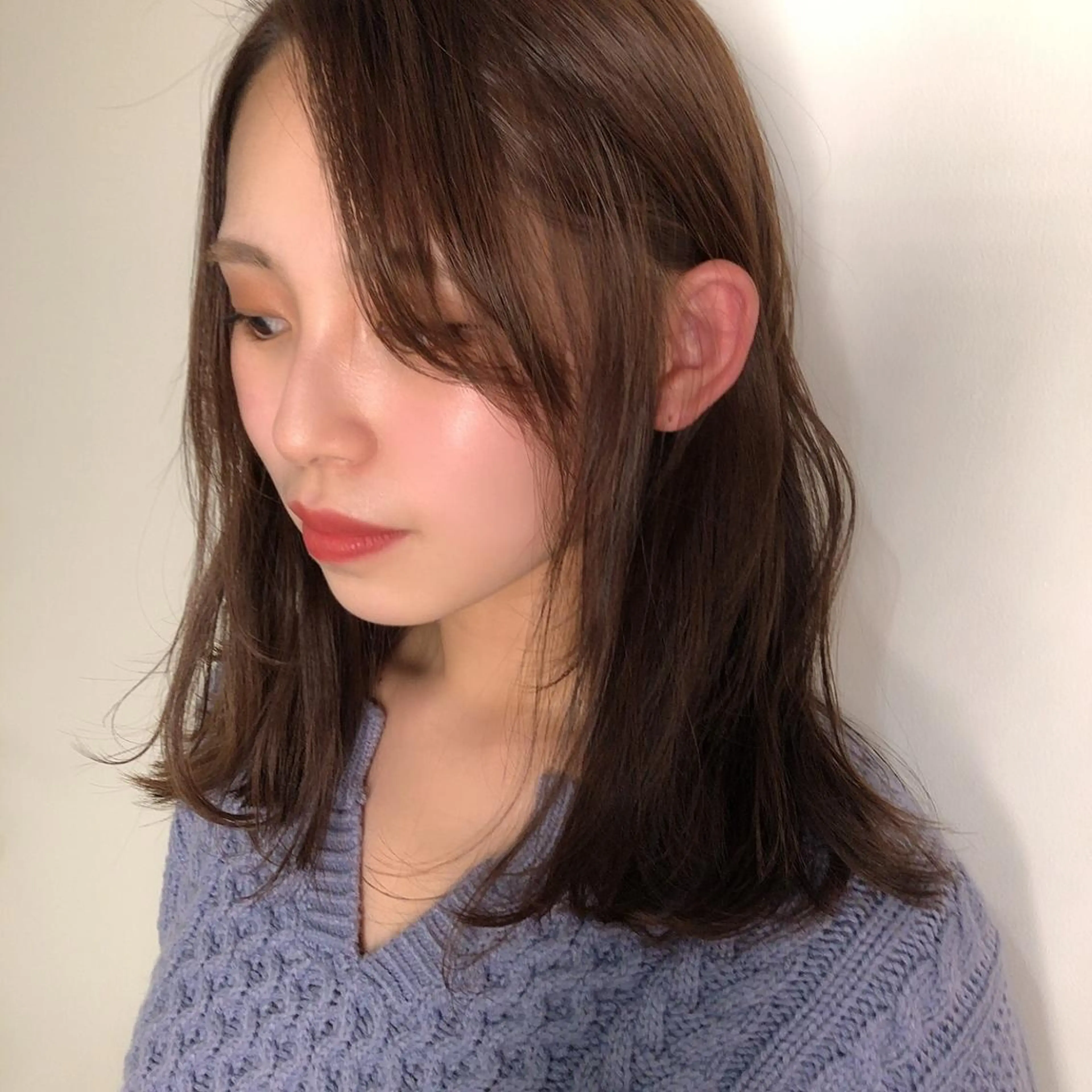 ミディアム カラー ヘアアレンジ マツエク・マツパ レイヤーカット カット ヘアカラー トリートメント Noah's　Ark所属・透明感カラー🫧ヘア セット🫧松本菜月の眉毛・アイブロウイメージ