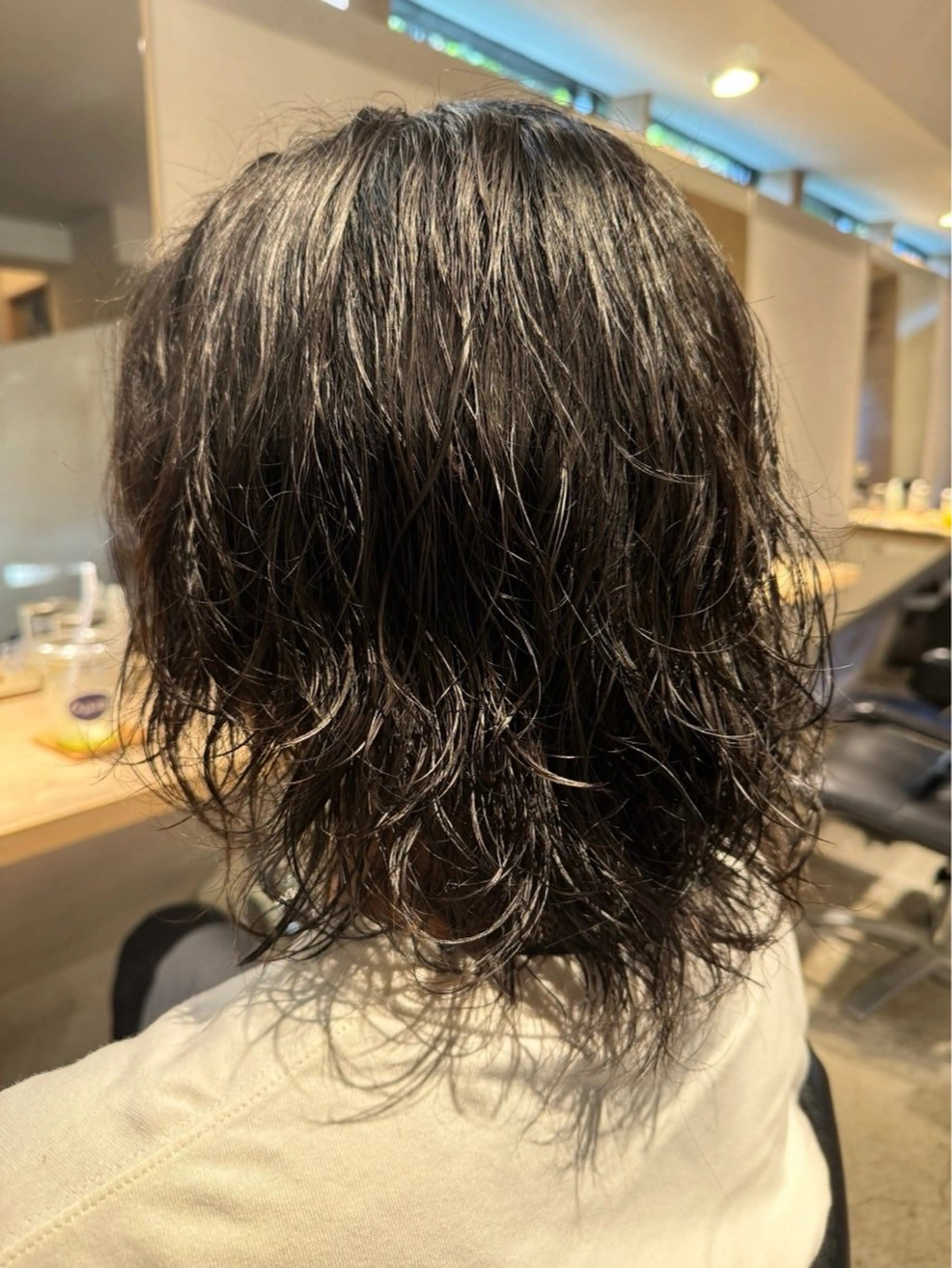 ミディアム ミディアムパーマ カット パーマ 近野 浩隆🐩のヘアスタイル