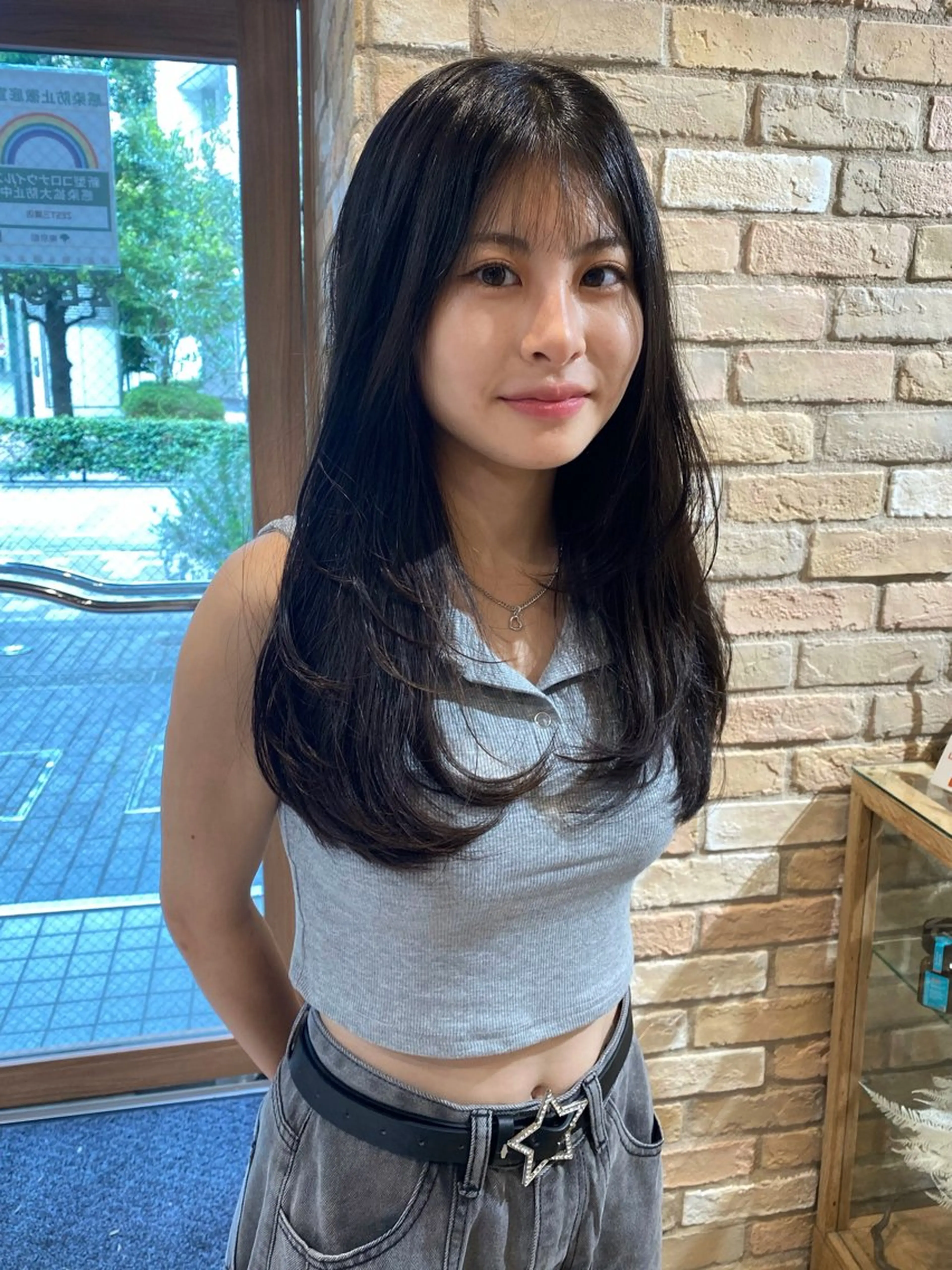 ロング ワンカールで盛れる レイヤー🎀Macoのヘアスタイル