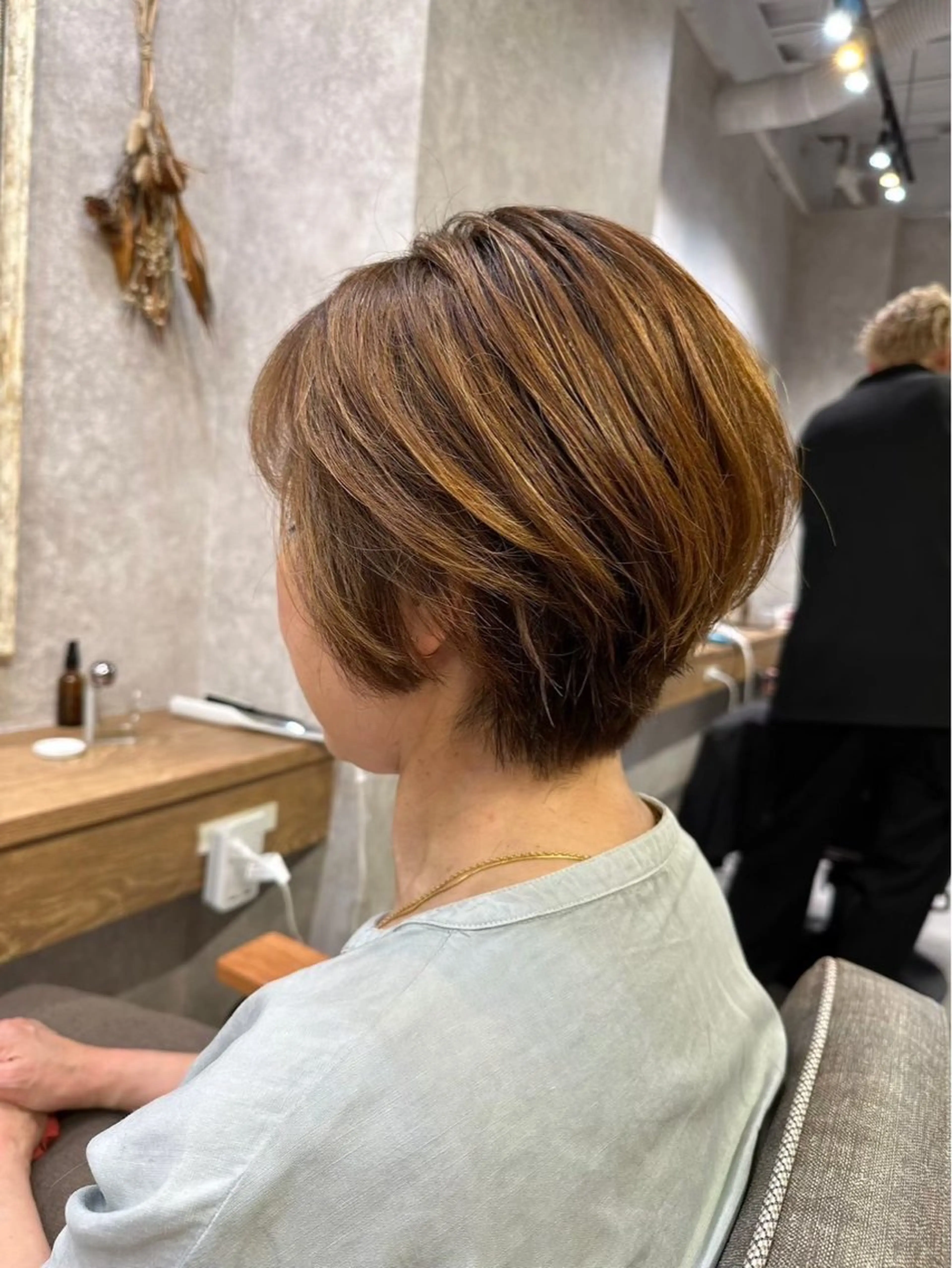 ショート カット ヘアカラー トリートメント 越谷/ショートボブ /大野洸太のヘアスタイル