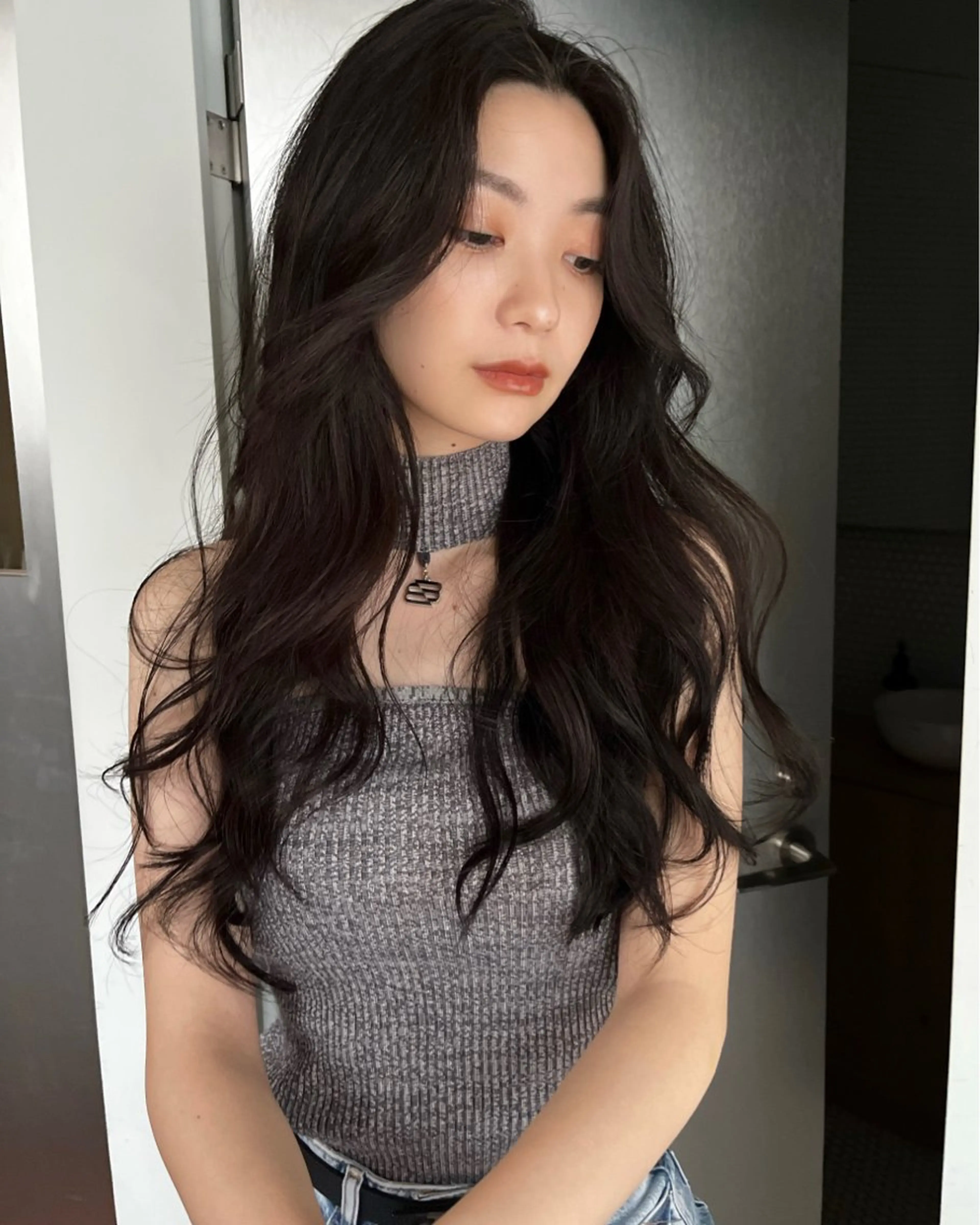 ロング ヘアカラー YOLO 渋谷 RIONAのヘアスタイル