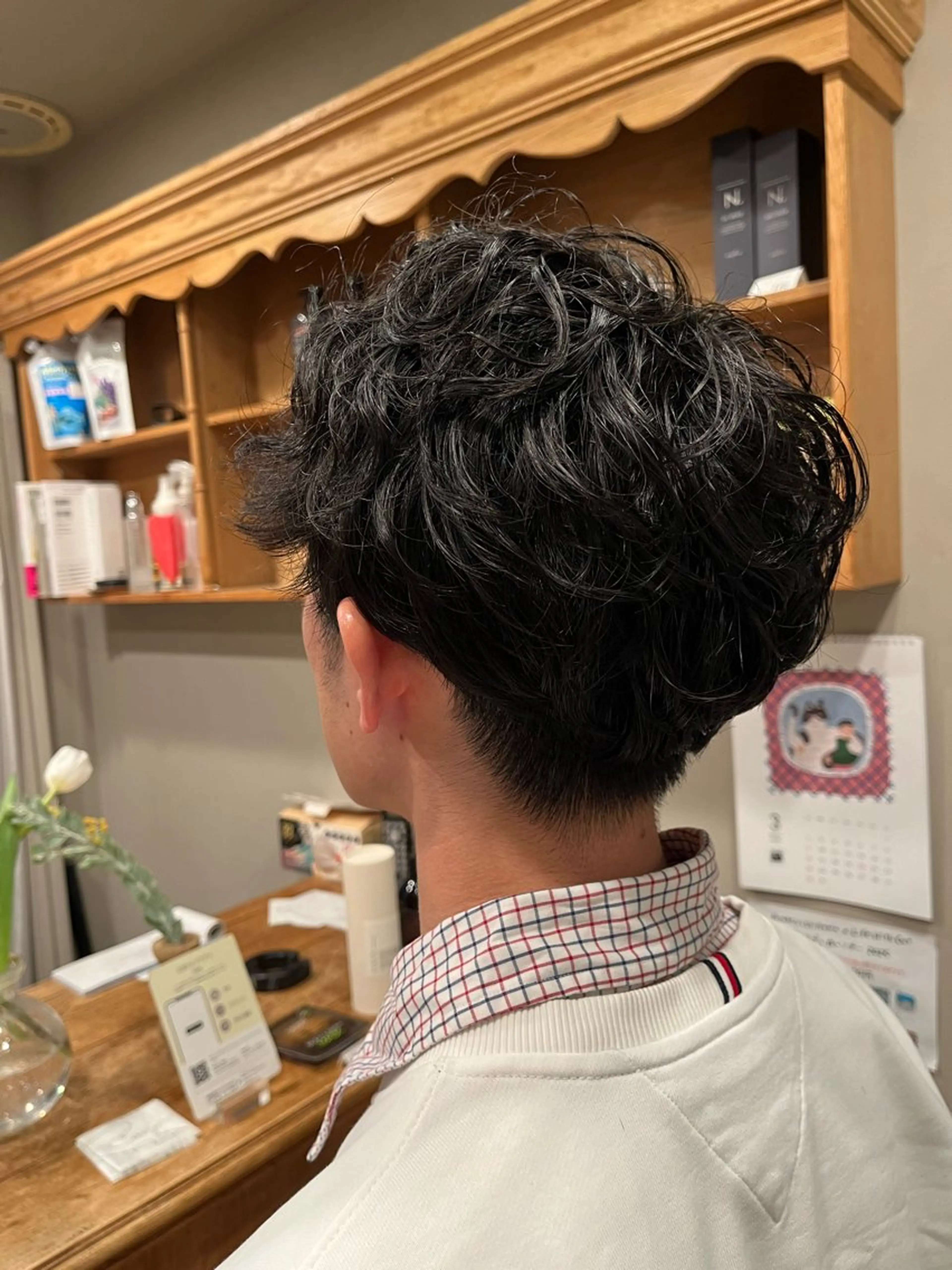 ショート パーマ メンズ パーマ こんの かいのヘアスタイル