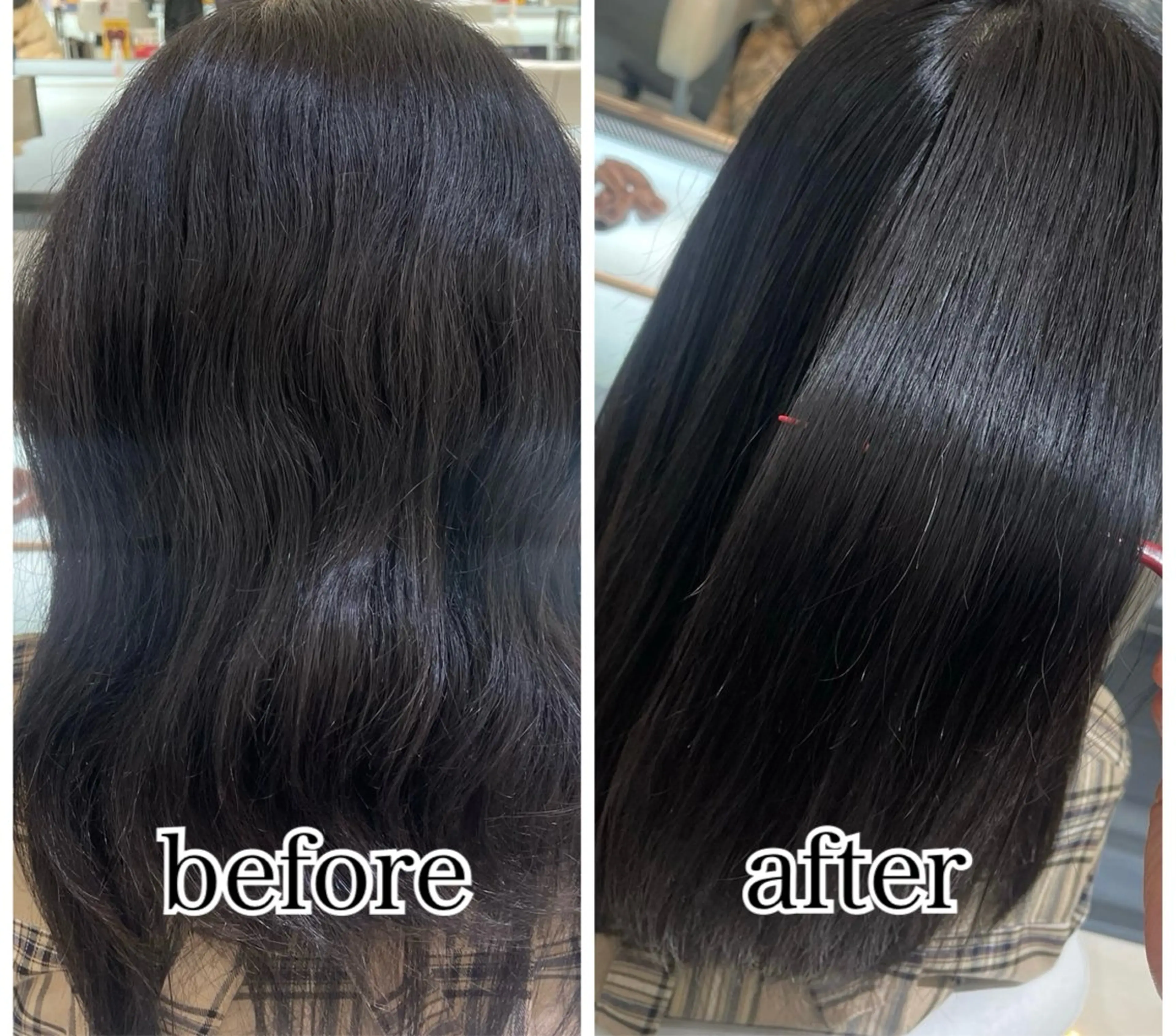 ミディアム 髪質改善カラー 清利あやなのヘアスタイル