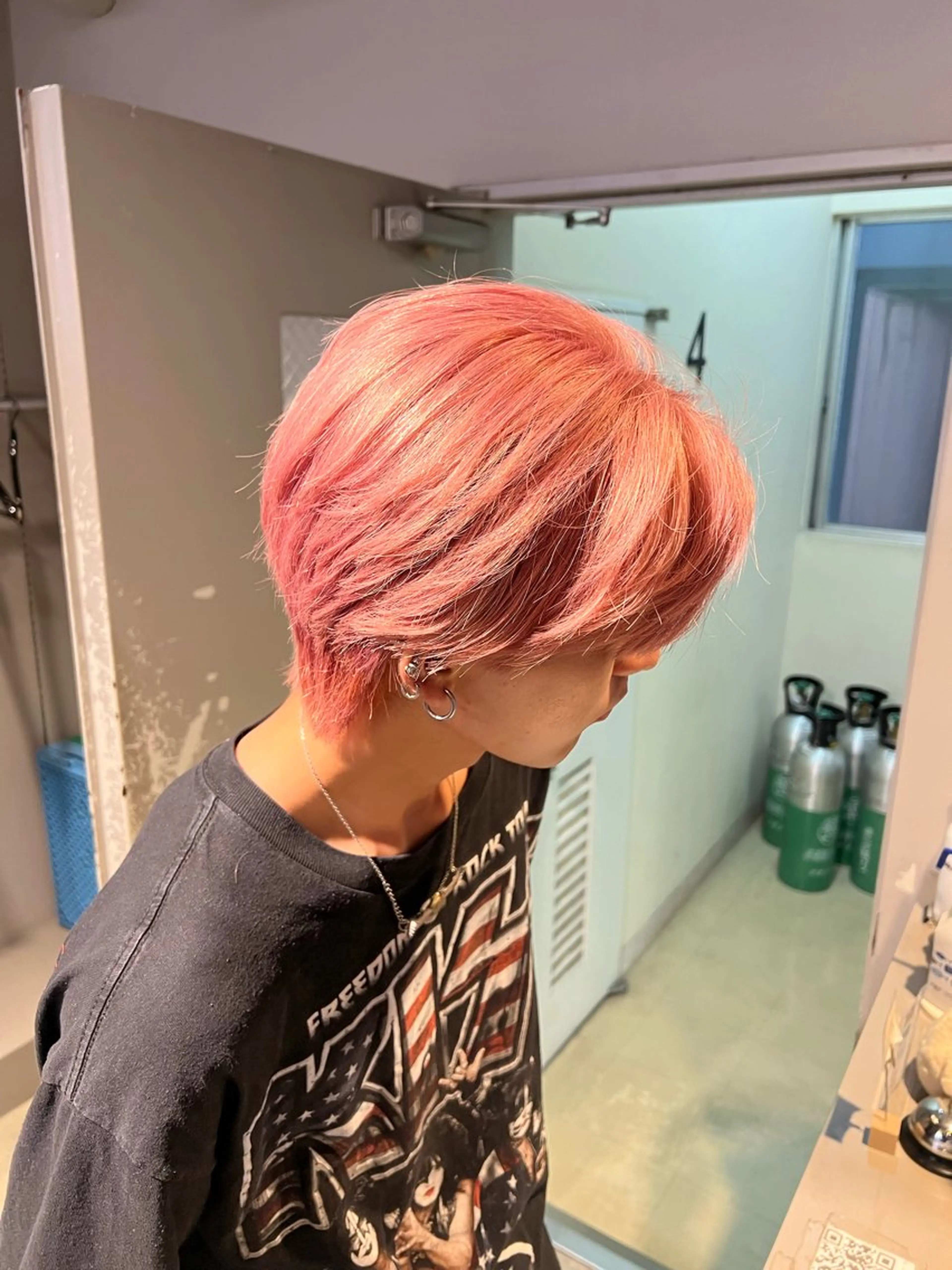 ショート カラー パーマ メンズ カット ヘアカラー 韓国レイヤーカット /REIのヘアスタイル