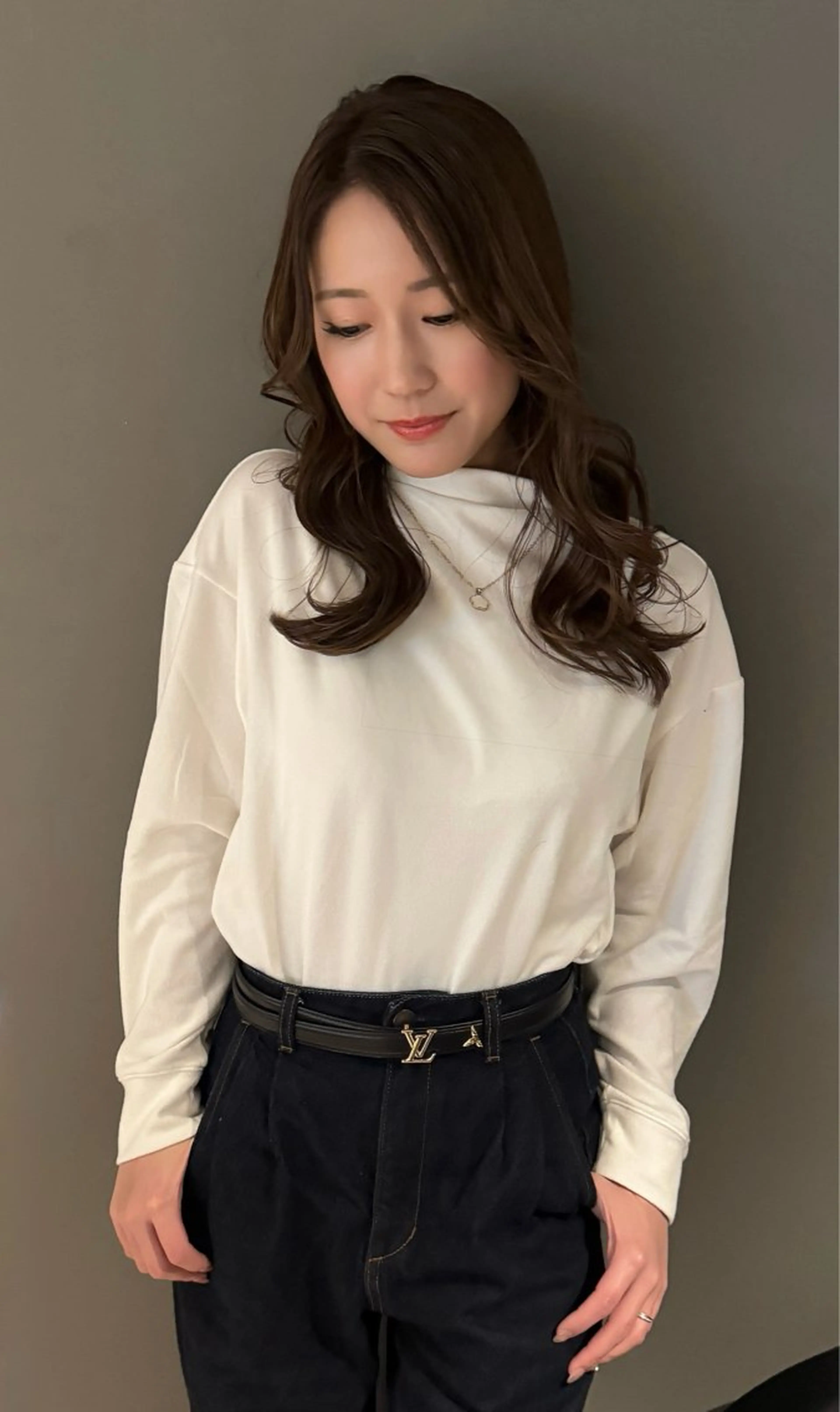 セミロング カット ヘアカラー 【天満1艶髪】潤艶/ 髪質改善🌹釣本竜哉のヘアスタイル