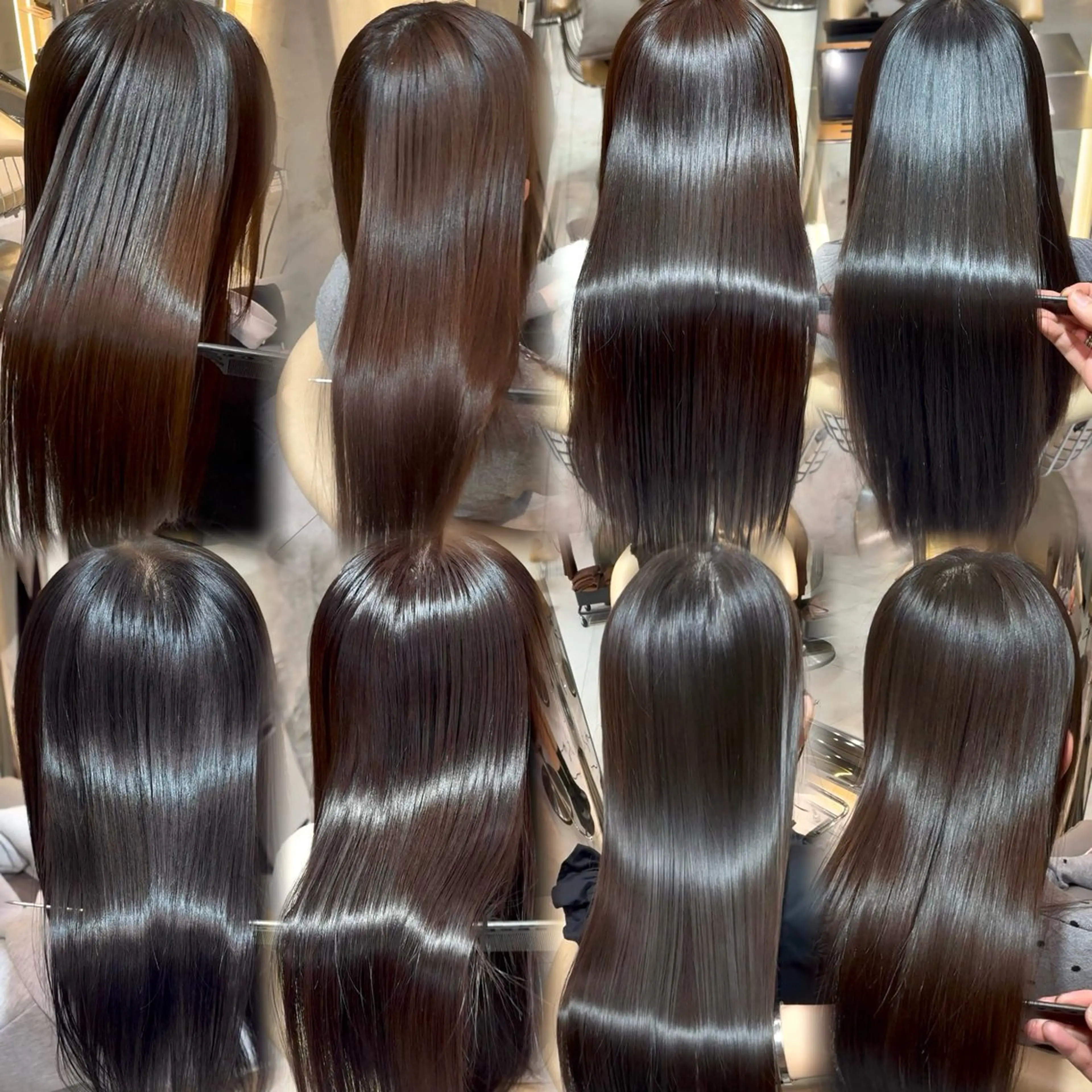 ロング カット 縮毛矯正 トリートメント 縮毛矯正指名Ｎｏ．1 田中 励也のヘアスタイル