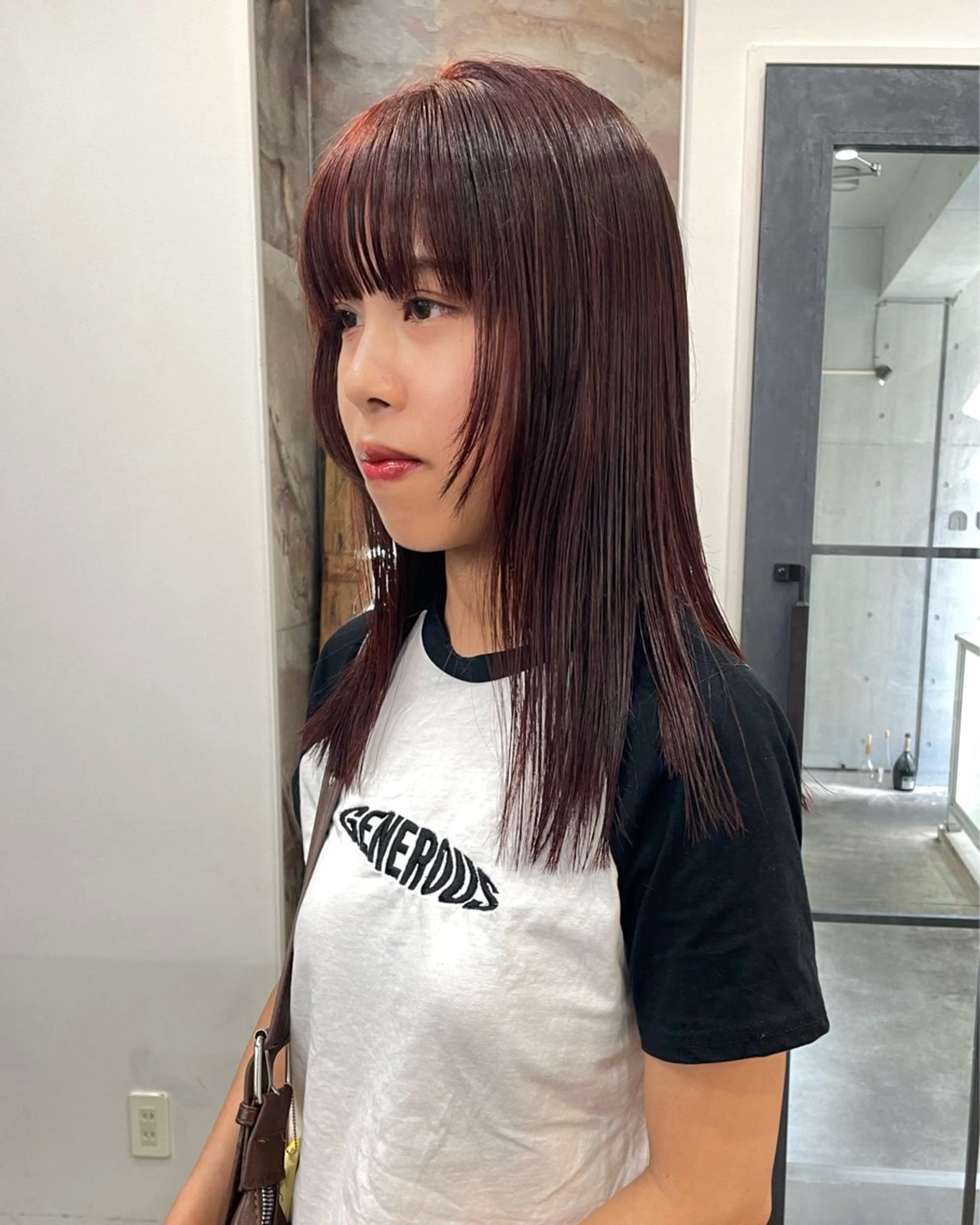 セミロング 原 菜帆のヘアスタイル