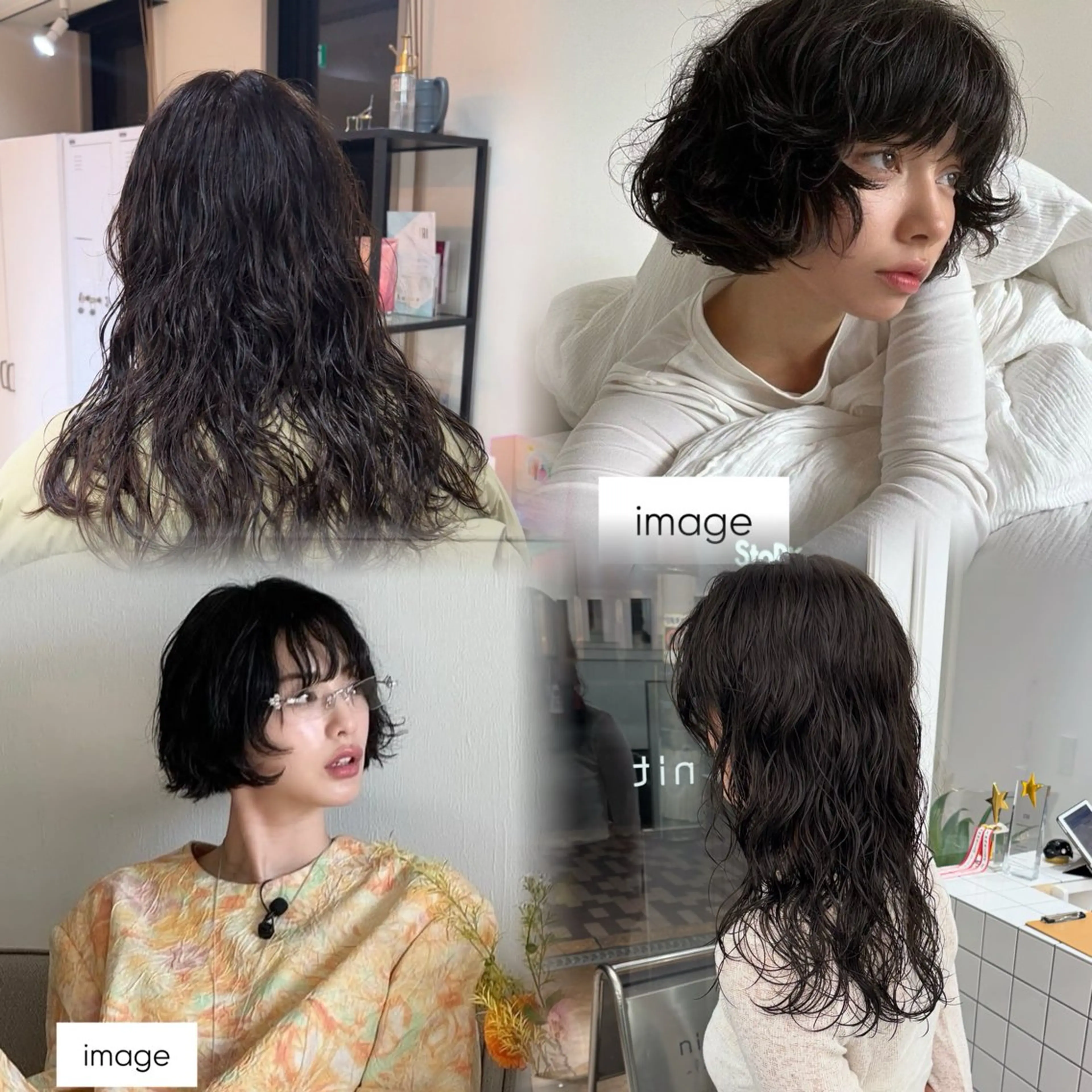 パーマ AHNKISM所属・トレンド🌷 ボブ　パーマ🩰のヘアスタイル