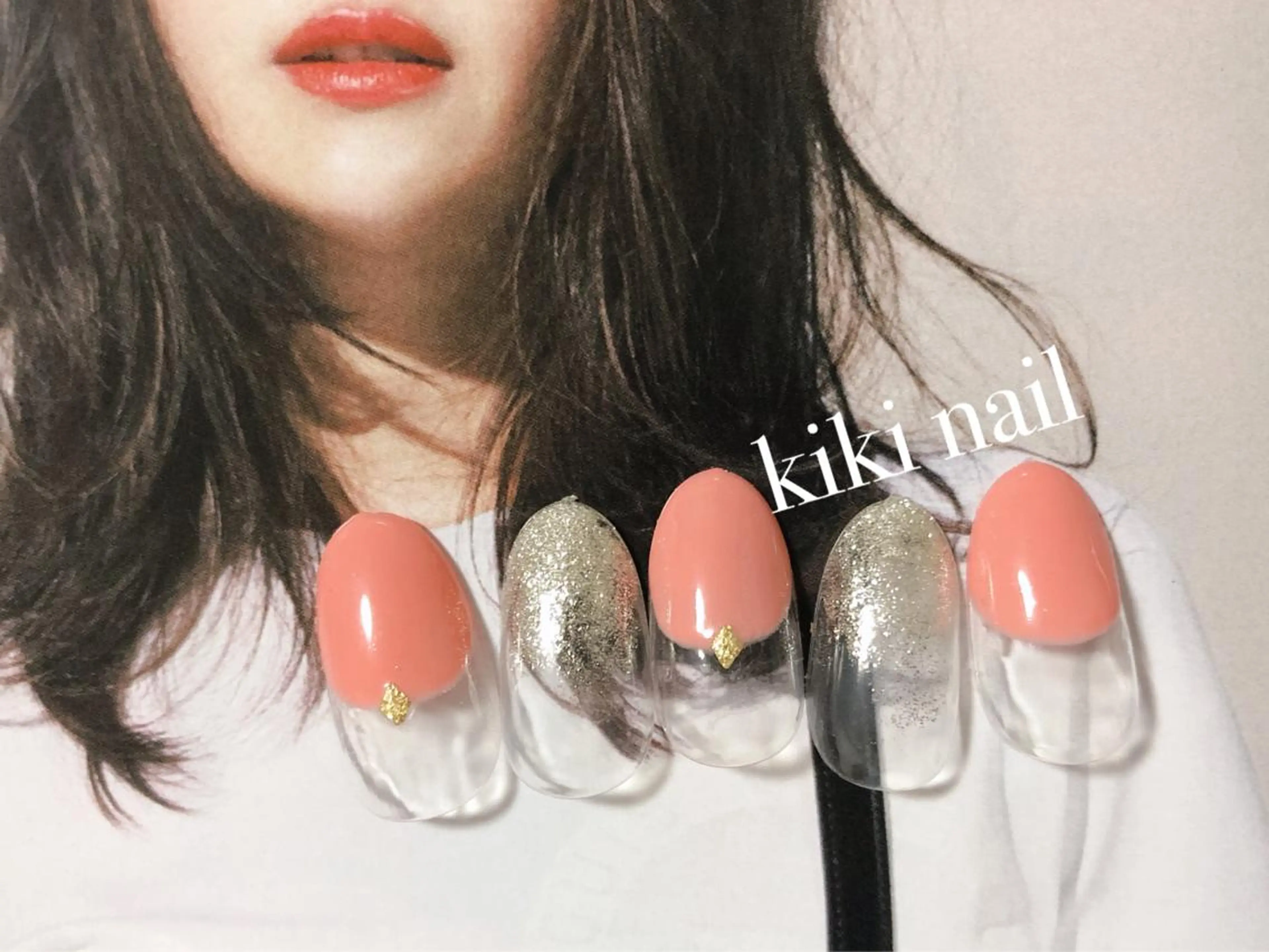 ネイル キラキラネイル シンプルネイル kiki nail 二子玉川のネイルデザイン