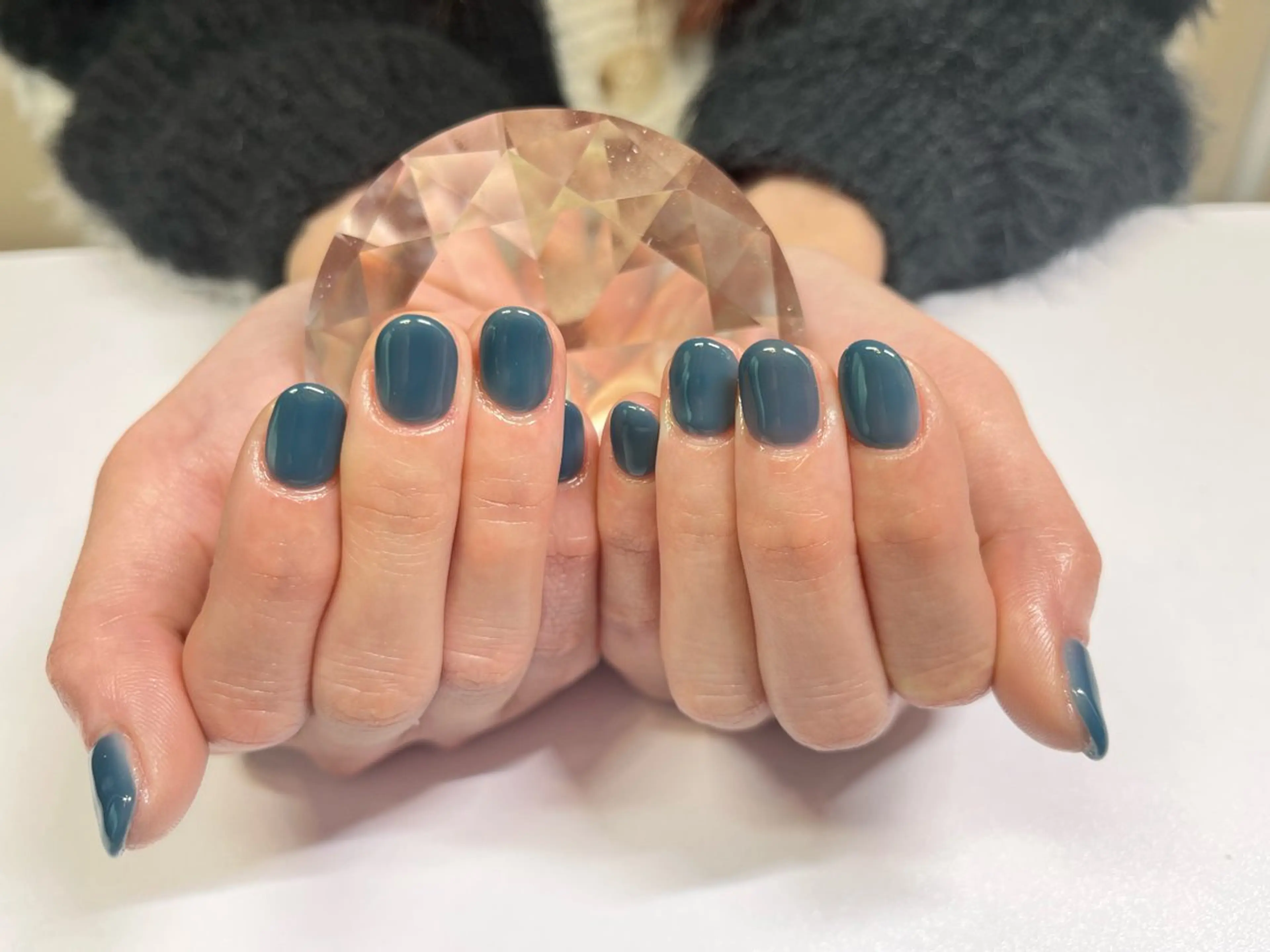 ネイル マグネットネイル ニュアンスネイル ワンカラーネイル シンプルネイル 夏ネイル ハンドネイル プライベートサロン N's Nailのネイルデザイン