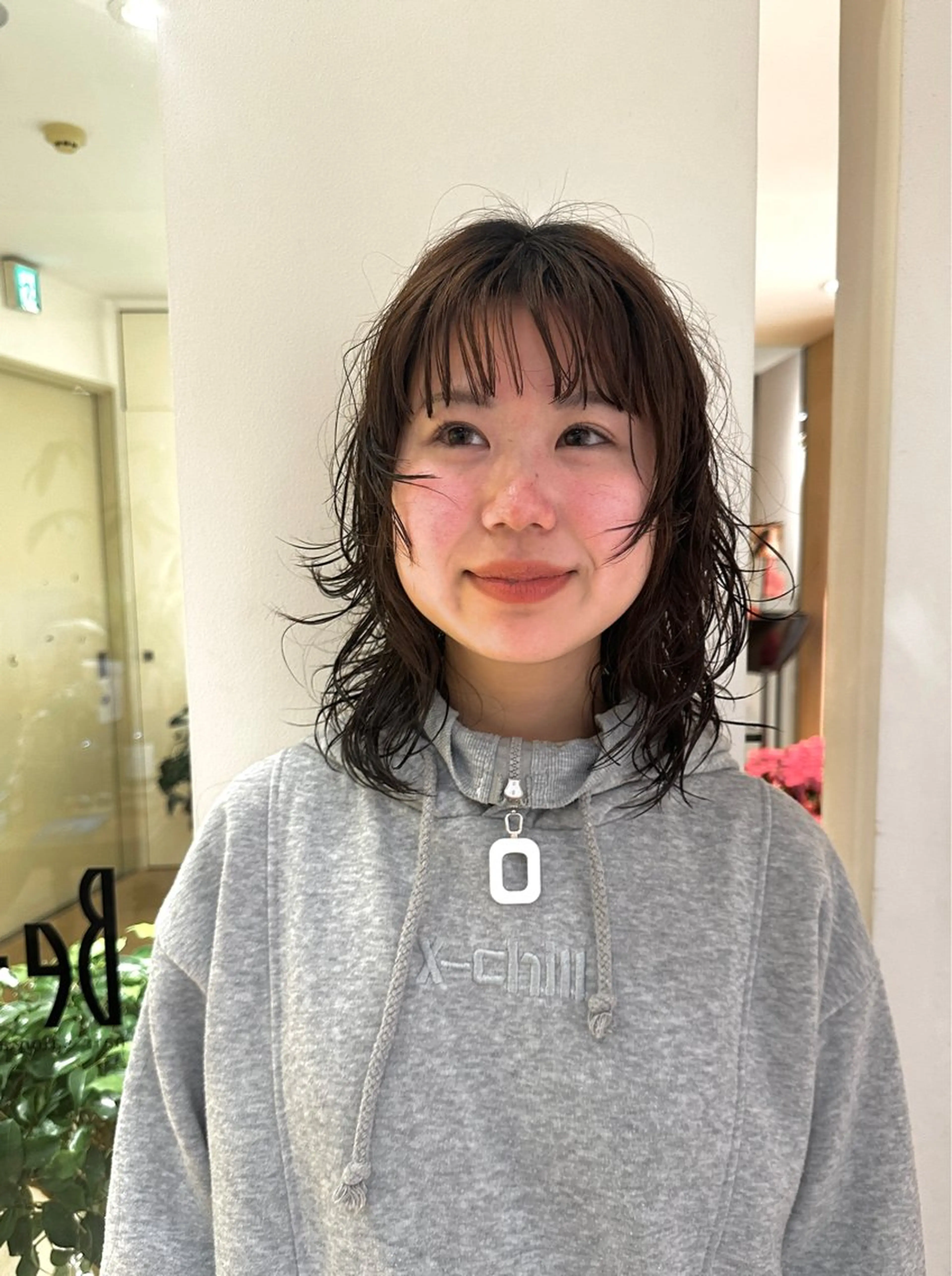 ミディアム 青木龍樹/パーマモデ ル/似合わせパーマのヘアスタイル