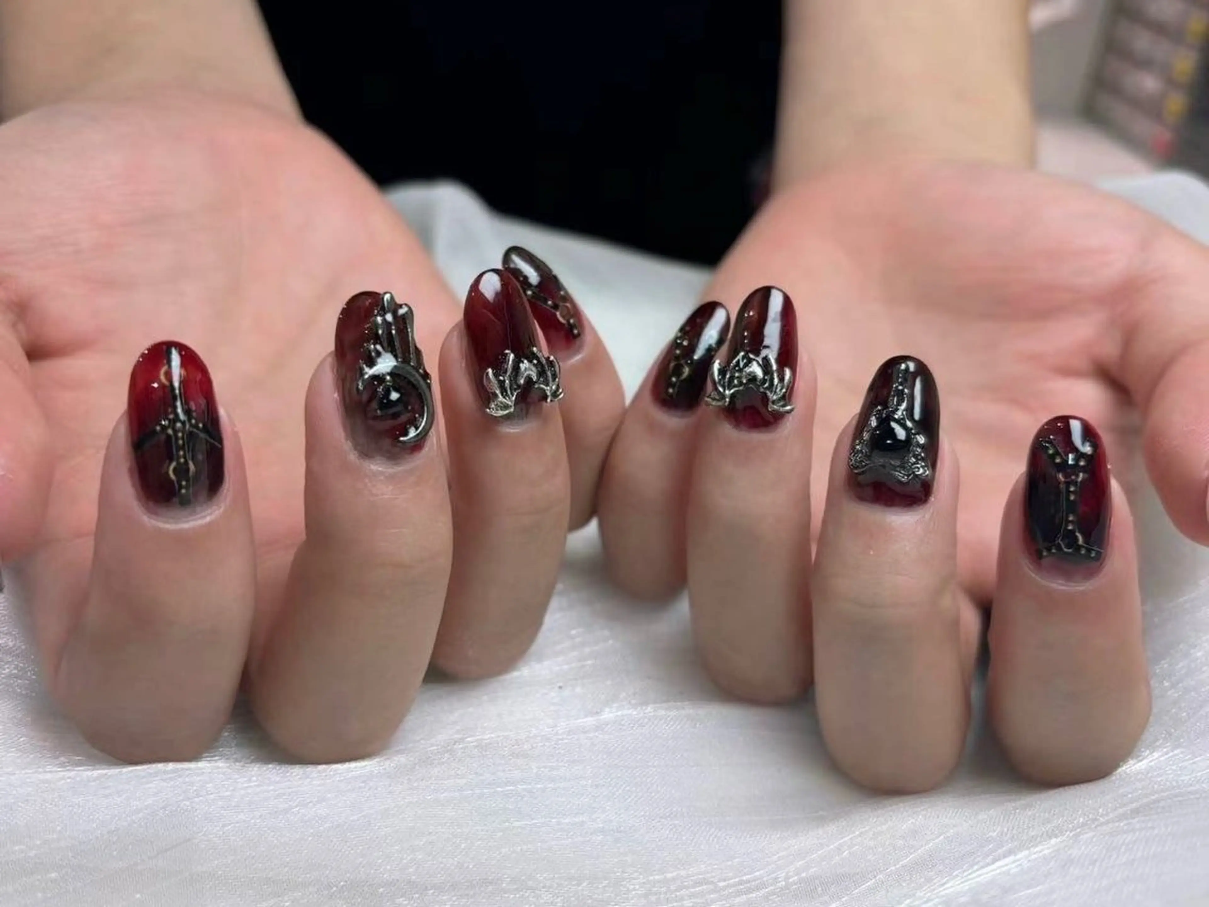 ネイル アートネイル フラワーネイル フットネイル ジェルネイル マグネットネイル Babarla Nailのネイルデザイン