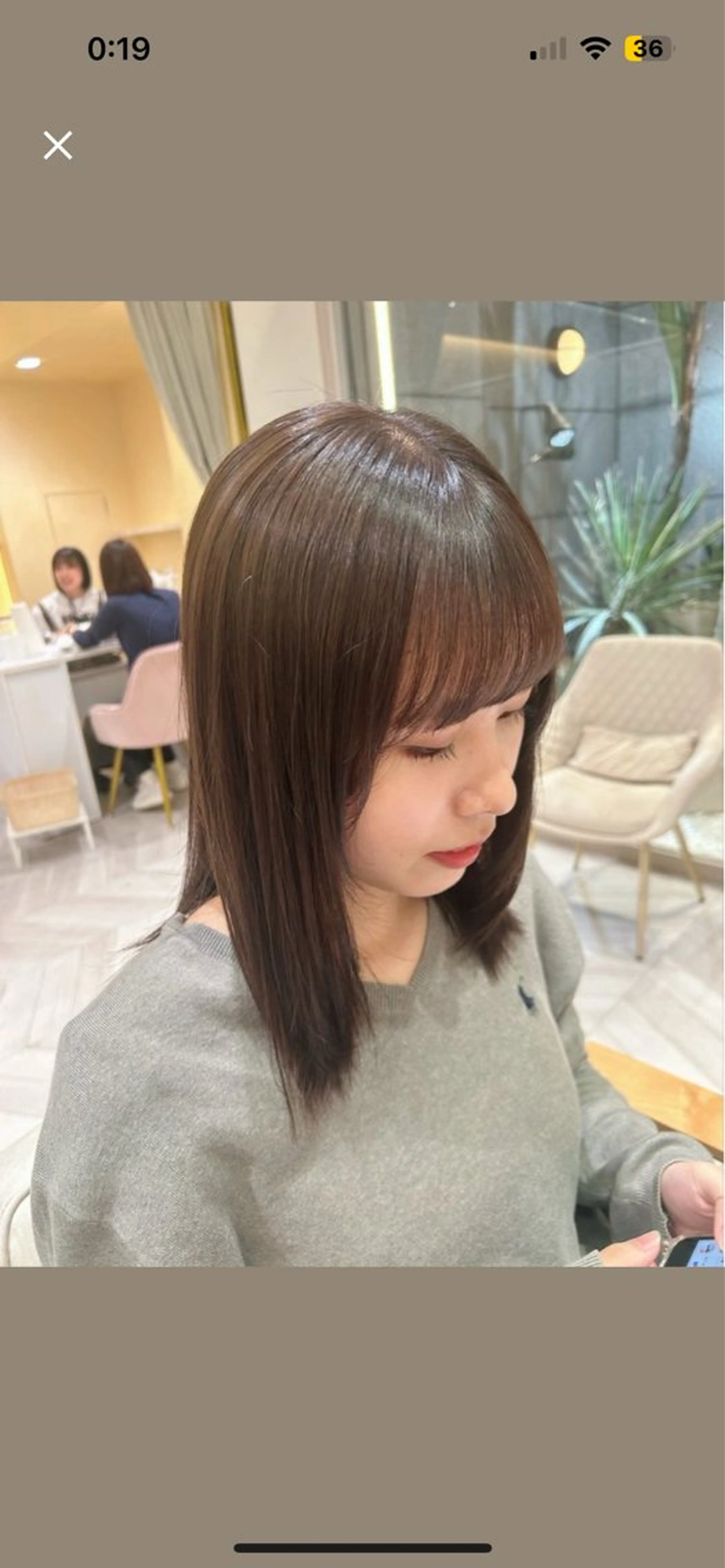 セミロング カラー 🦋sana🦋 似合わせカット✁のヘアスタイル