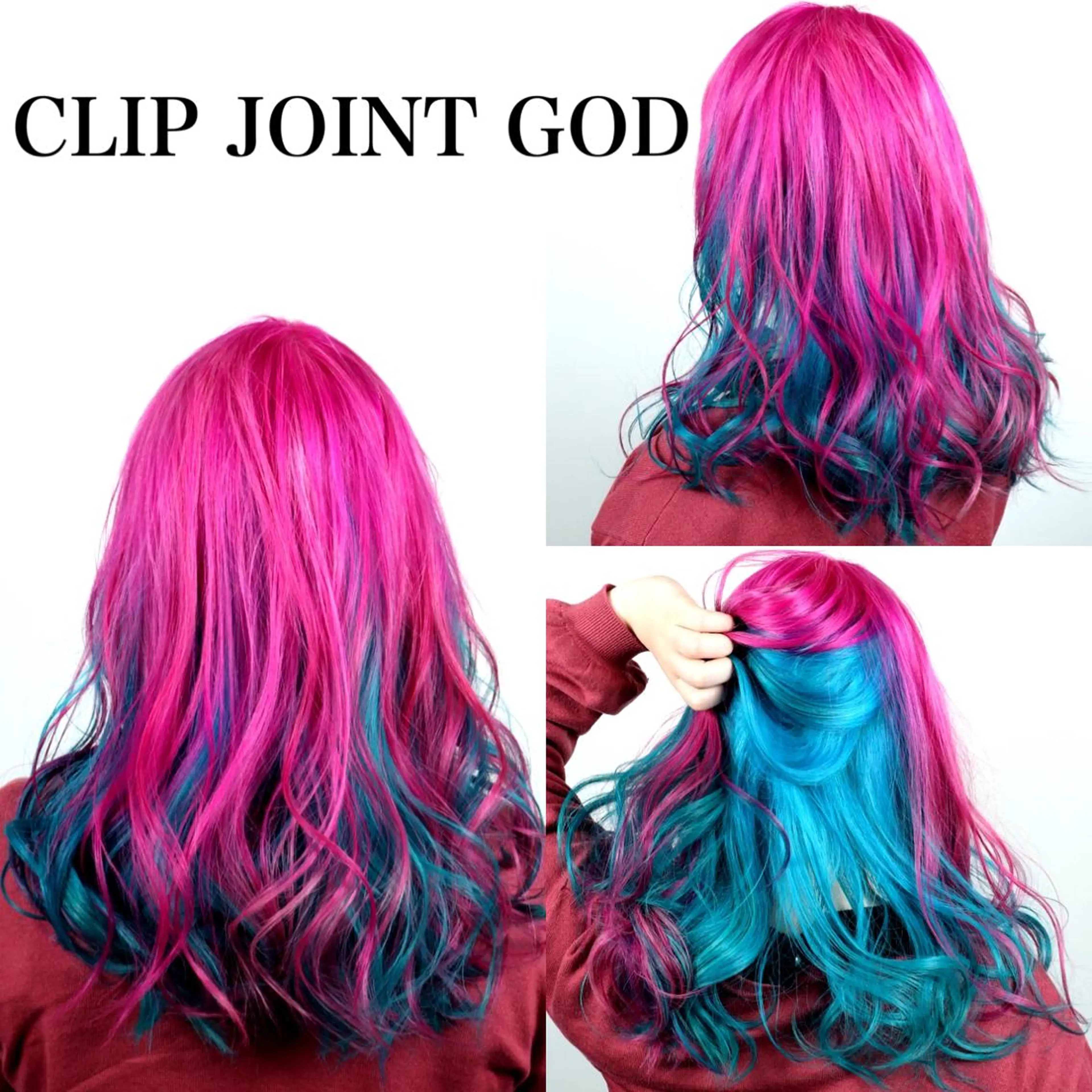 セミロング カラー ブルーカラー インナーカラー ピンクカラー ヘアカラー トリートメント ヘアセット 秋葉 洸平のヘアスタイル