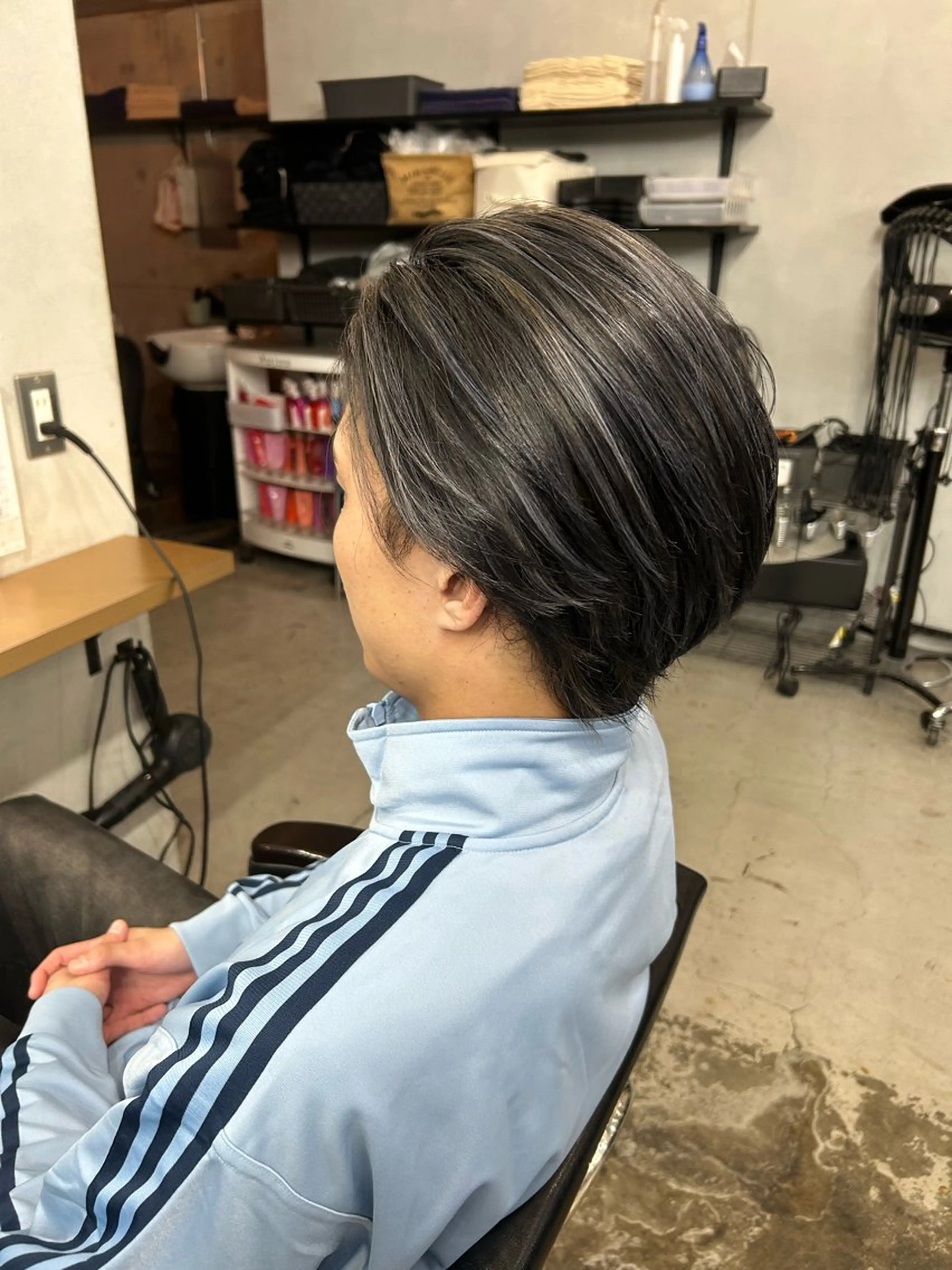 ショート 3Dハイライト ハイライト 山中 望緒のヘアスタイル