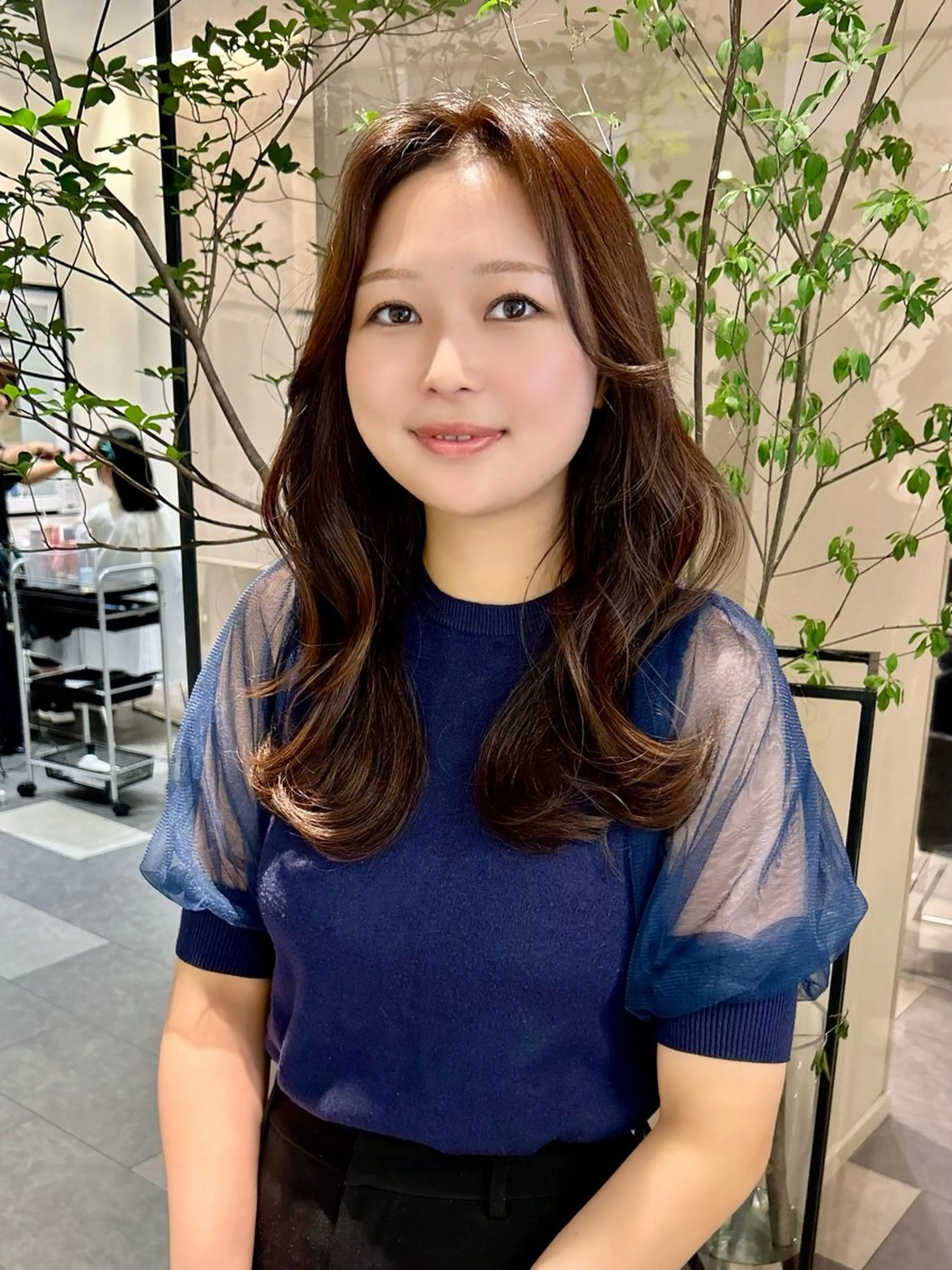 ロング カラー ベージュカラー ブリーチ ブラウンカラー 透明感カラー ブリーチなしカラー カット ヘアカラー トリートメント 美髪矯正/ 伊藤 更のヘアスタイル