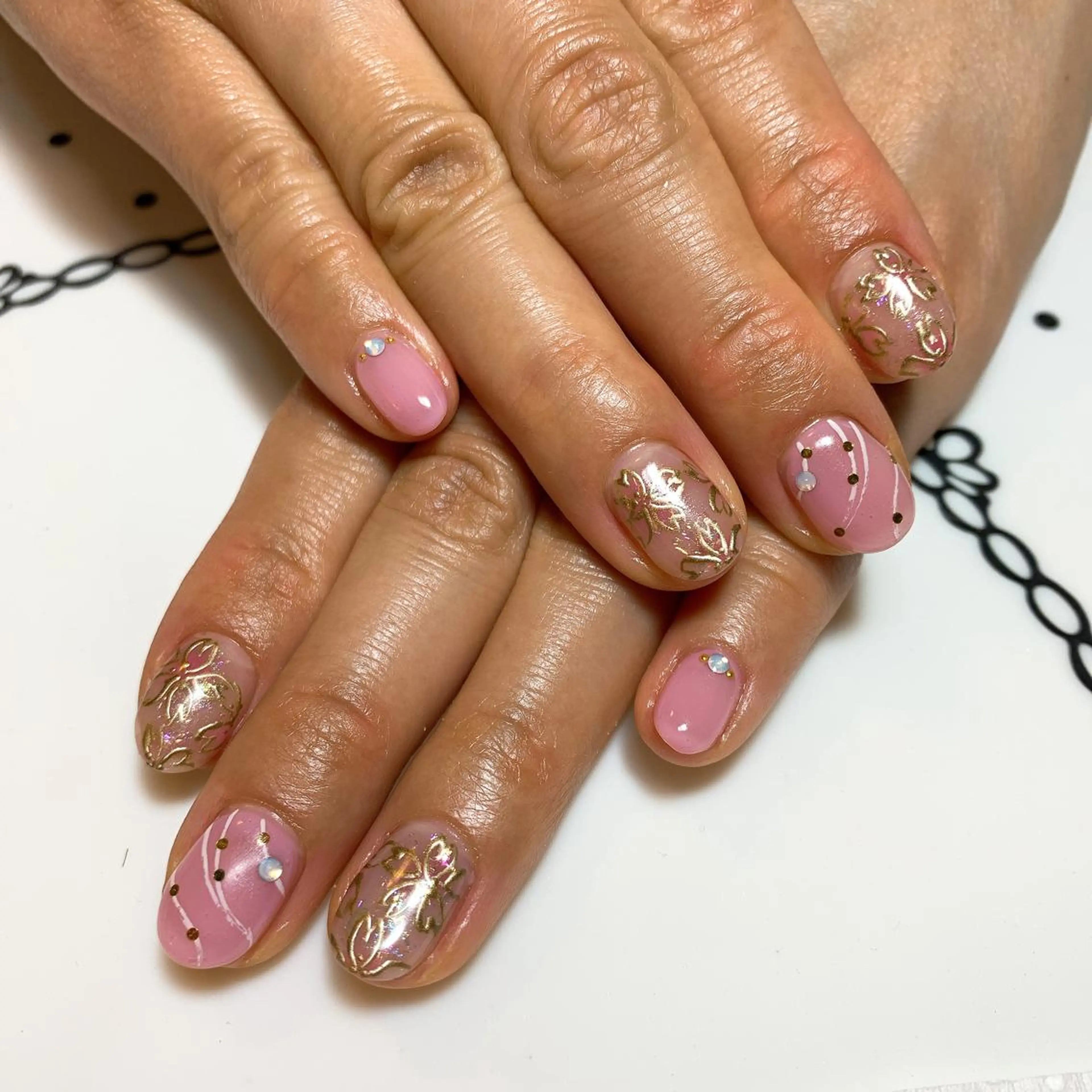 ネイル 桜ネイル ハンドネイル 田澤 真理子のネイルデザイン