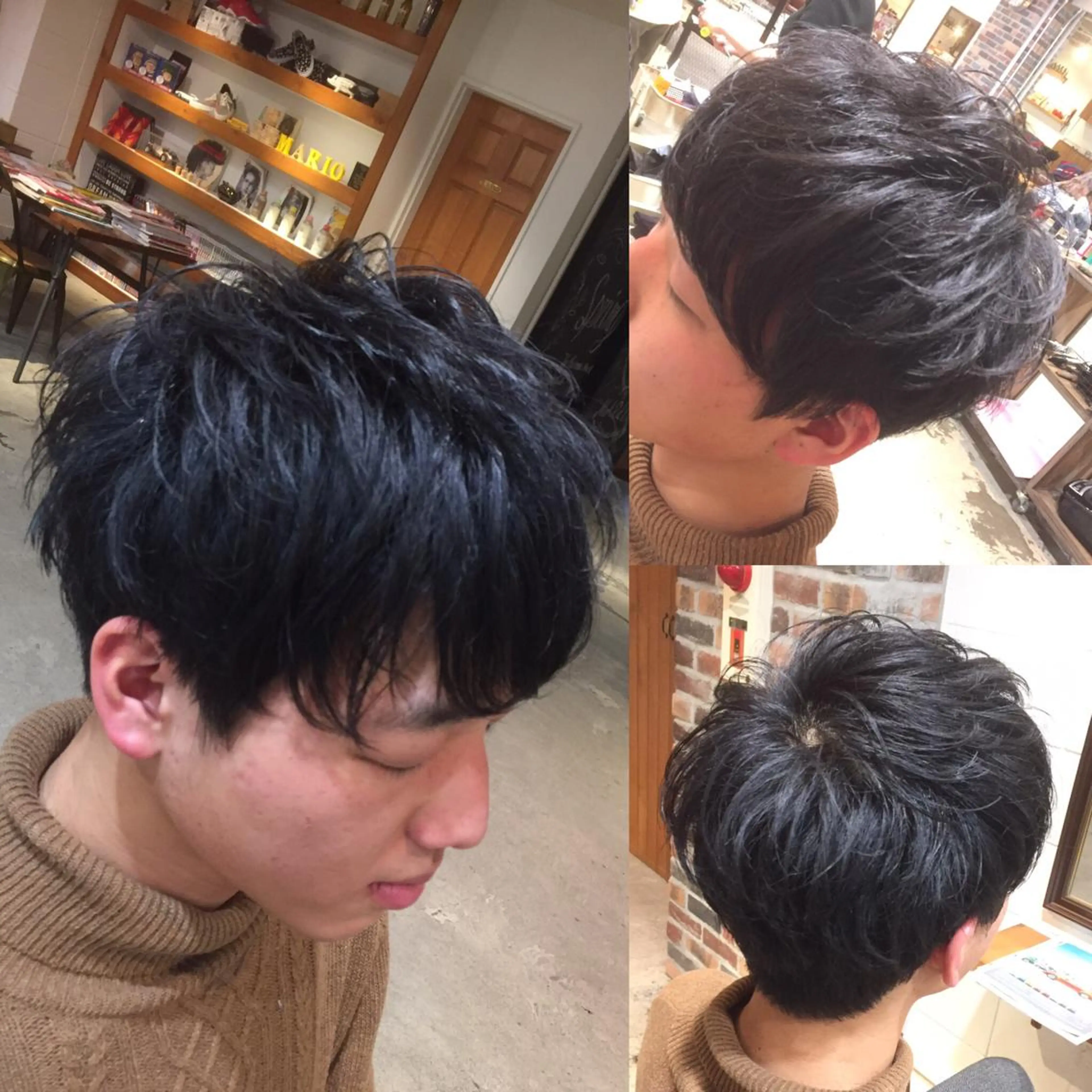 ショート カラー メンズ マッシュ 竹嶌 健吾のヘアスタイル