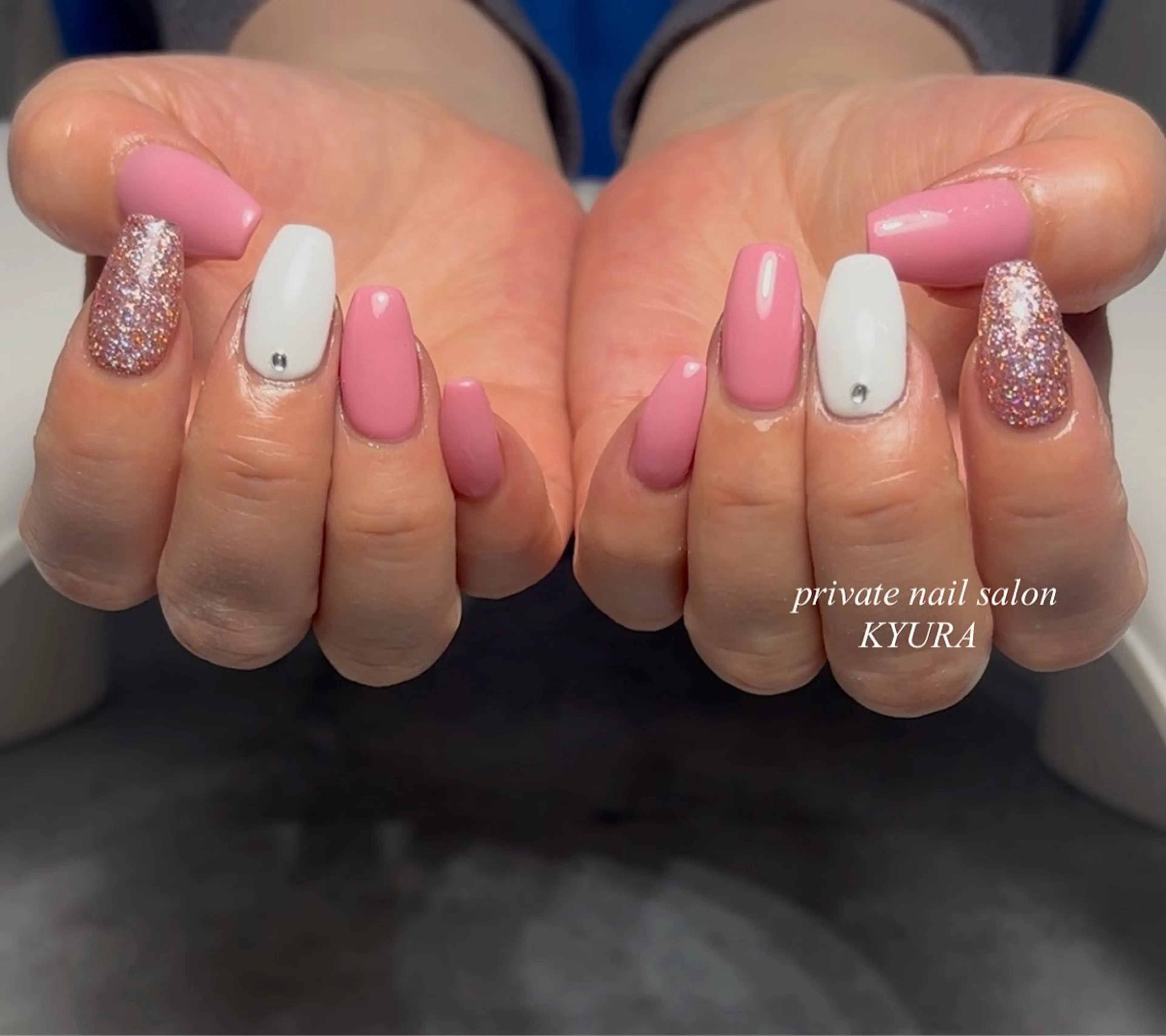 ネイル 春ネイル 大東市ネイルサロン 【KYURA】ｷｭﾗのネイルデザイン