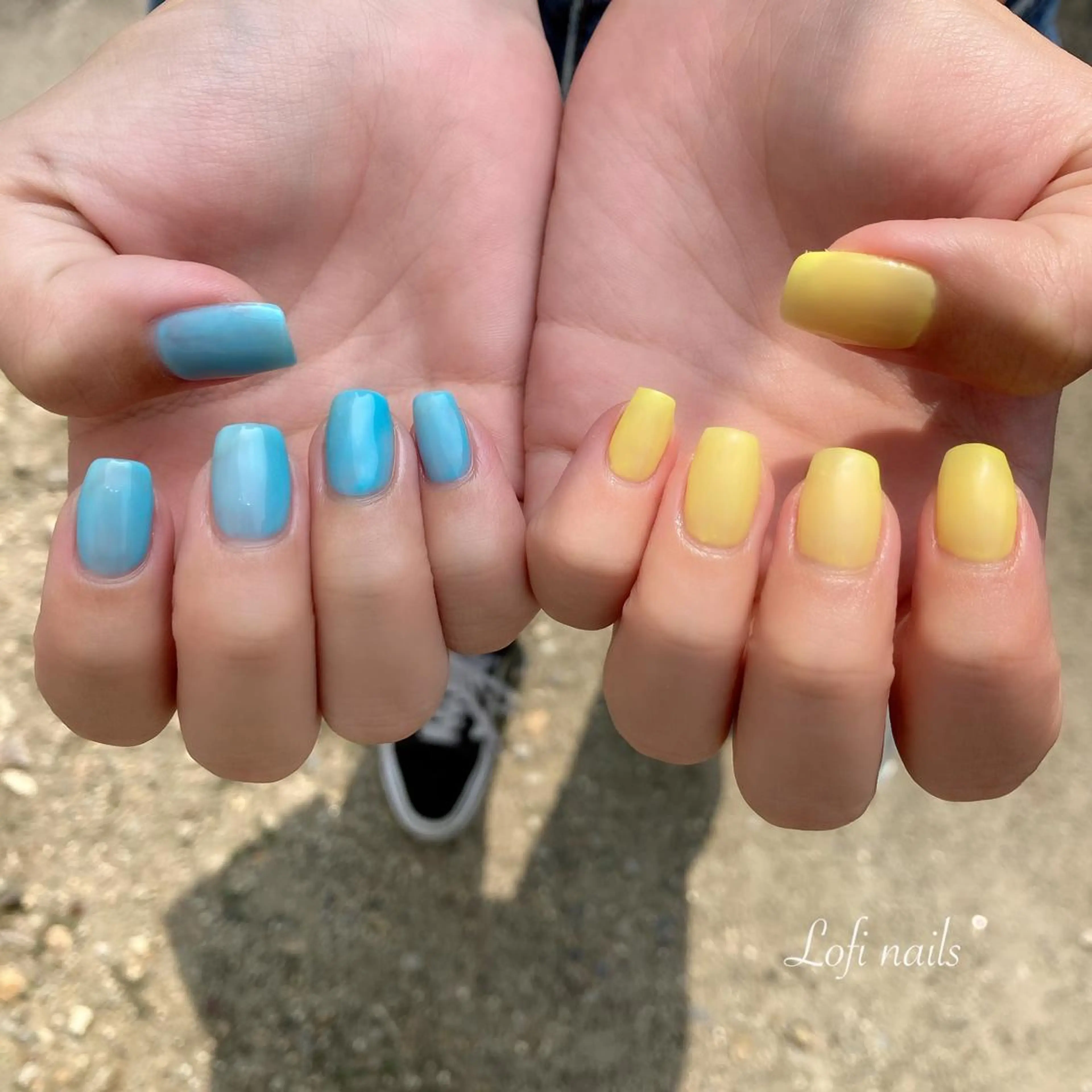 セミロング ネイル ワンカラーネイル Lofi nails ゆきこのネイルデザイン