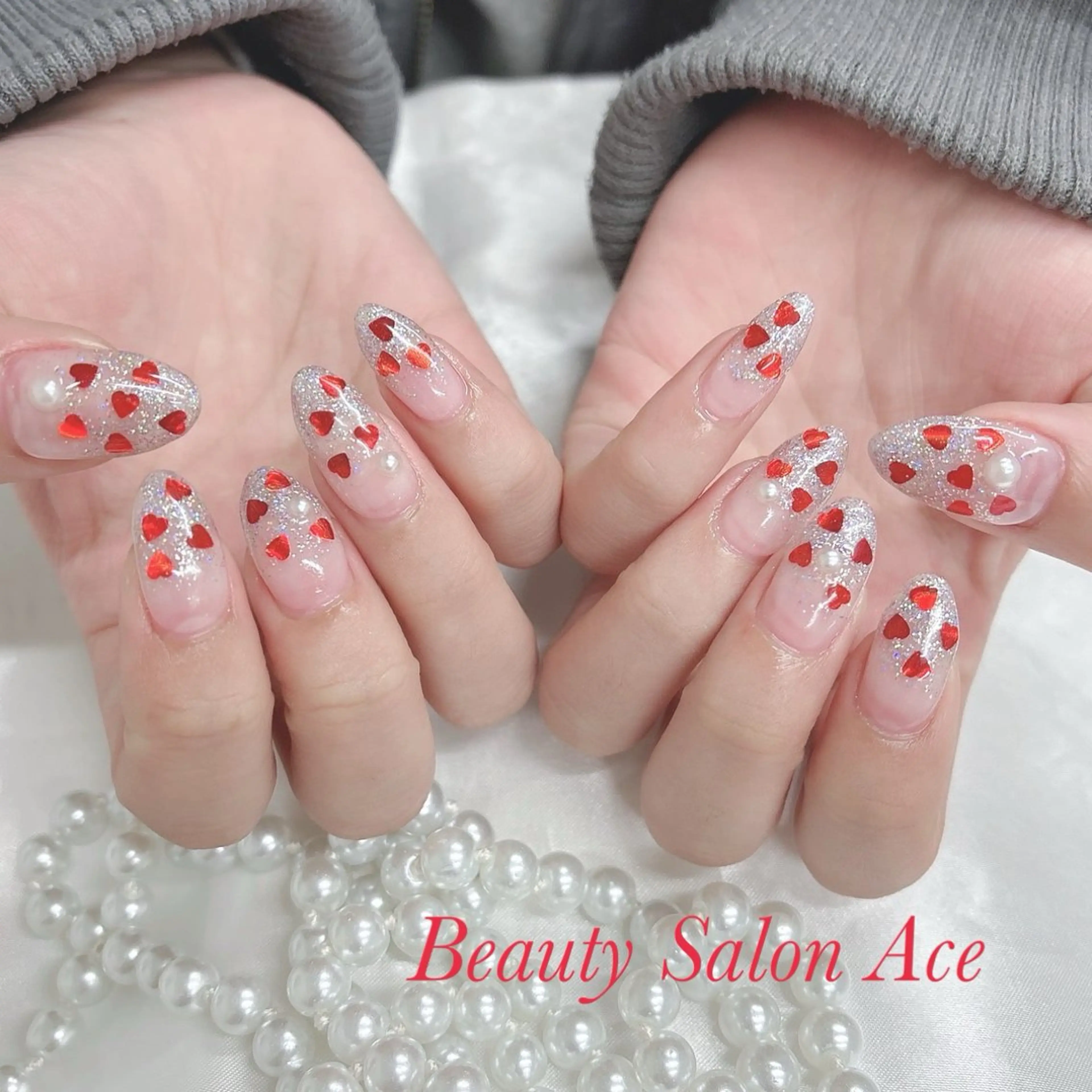 ネイル ハンドネイル ハンドケア Beauty Salon Ace（ネイルサロン　エース）所属・池袋フィルイン Ace♡長さだしのネイルデザイン