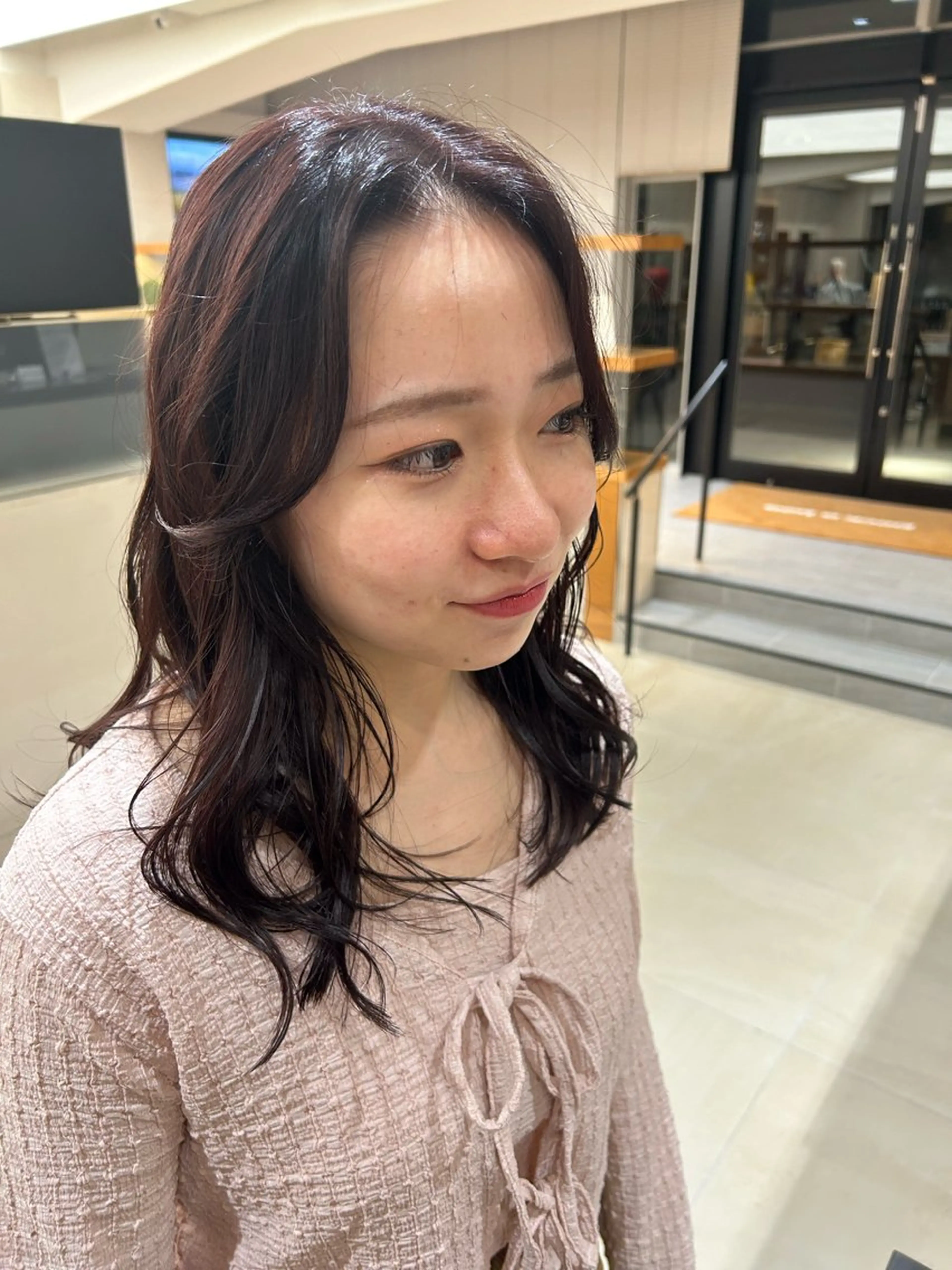 ミディアム カラー ヘアアレンジ ピンクカラー カット ヘアカラー トリートメント peek-a-boo所属・✨色気うる艶カラー✨ katsuno👍のヘアスタイル