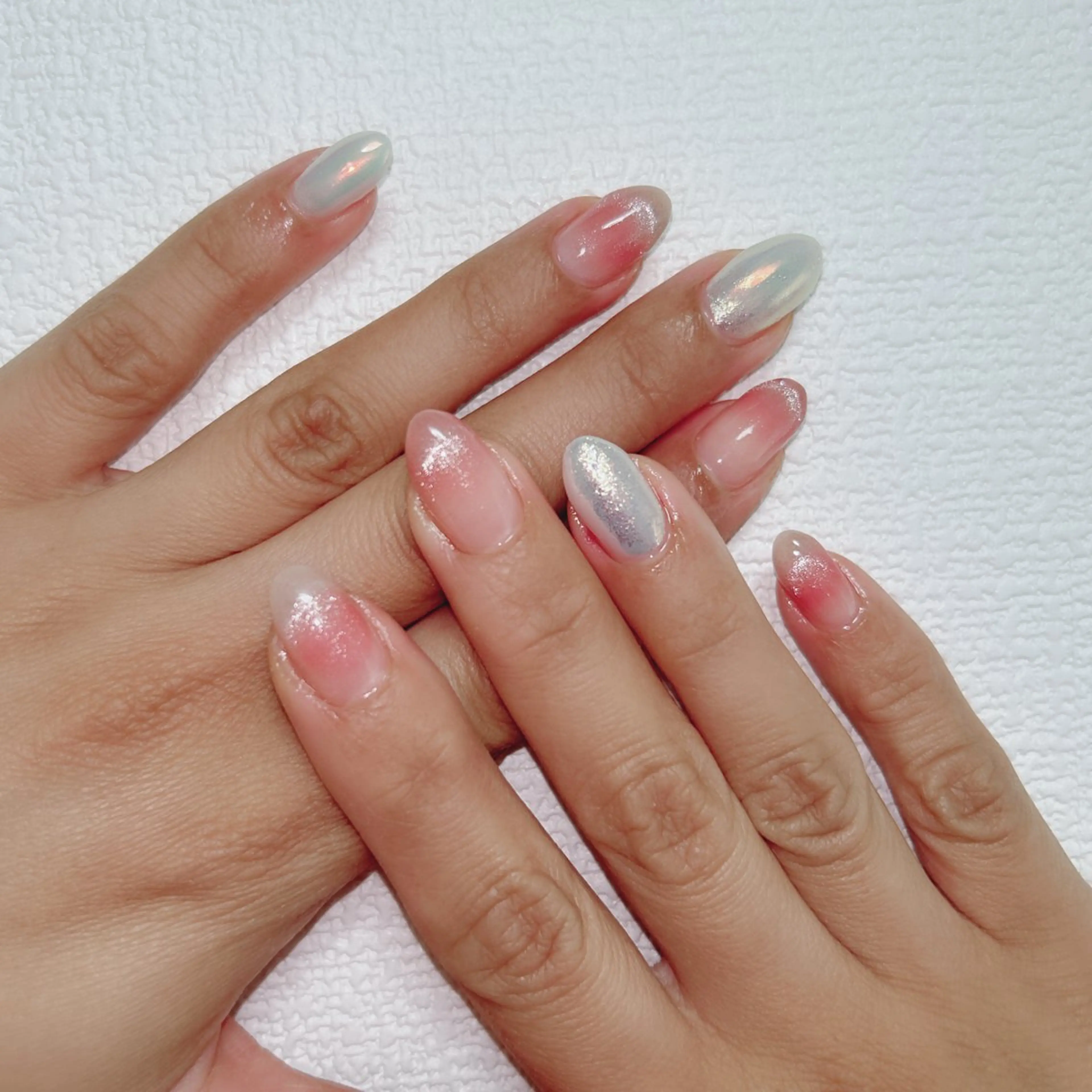 ネイル アニマル柄 アートネイル フレンチネイル ジェルネイル ガーリー ハンドネイル Cute Tips nailのネイルデザイン