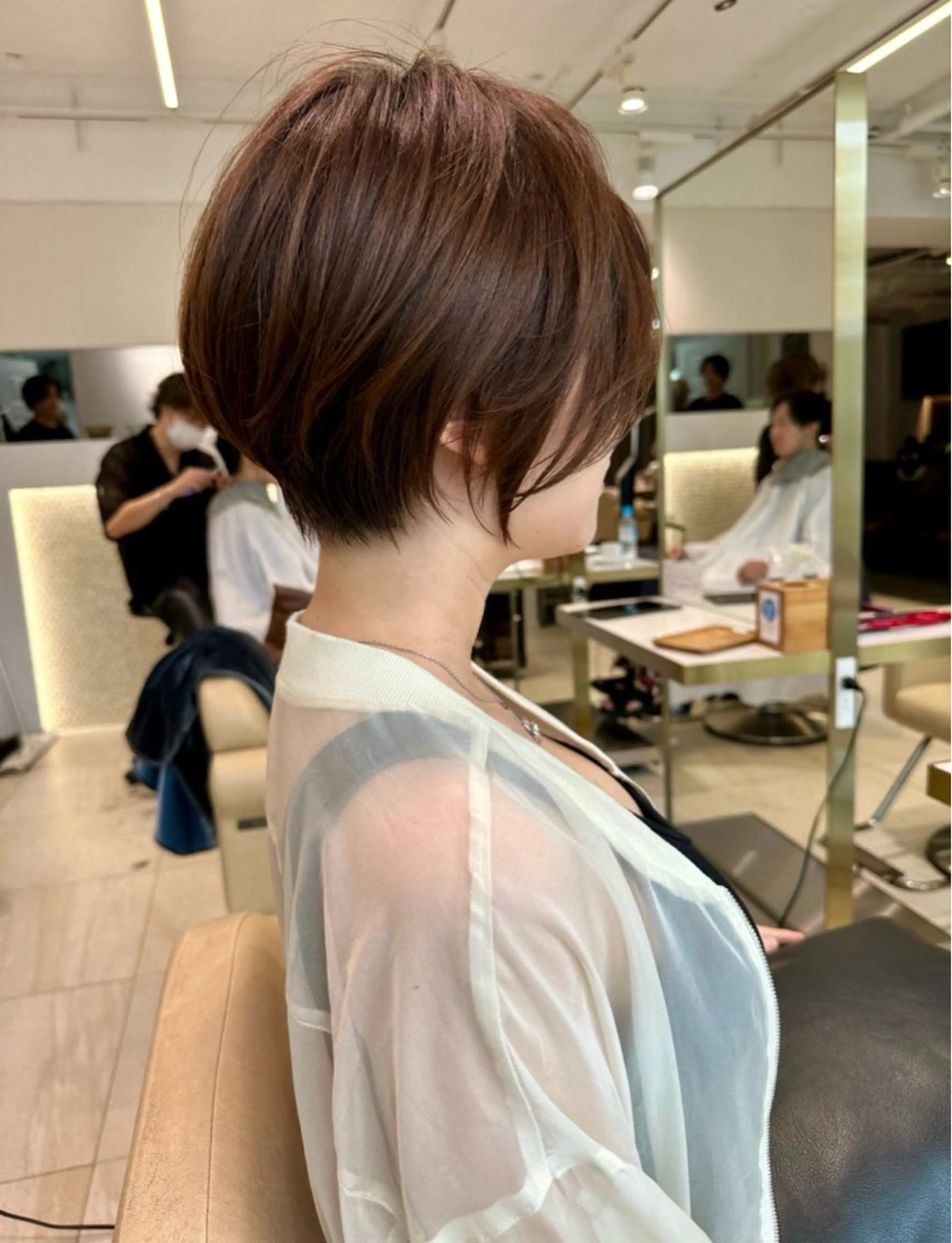 ショート ショートボブ ベリーショート ボブ ショートヘア 無料カットモデル /小顔ショート/荒砂のヘアスタイル