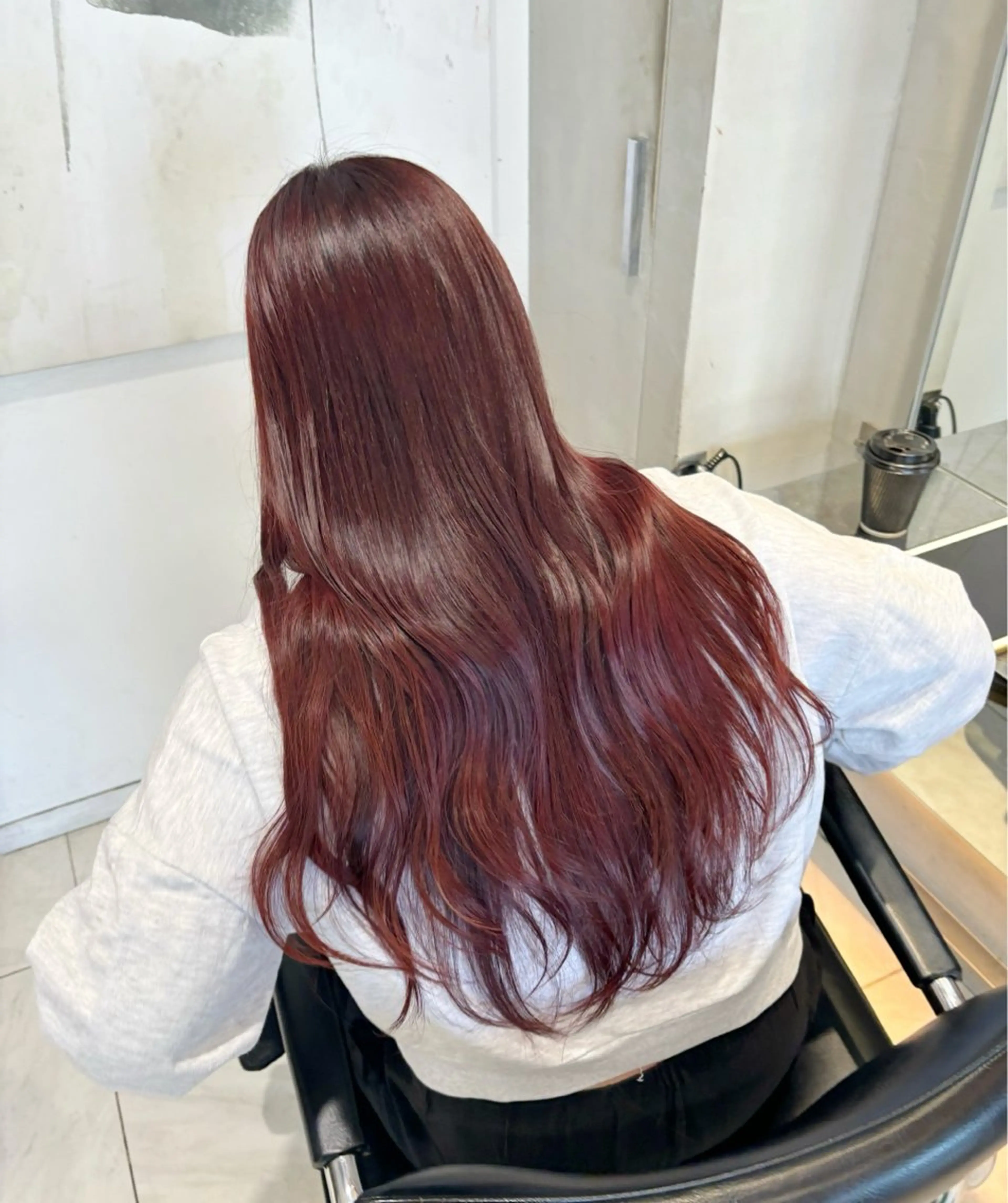 ロング カラー ヘアアレンジ ヘアカラー トリートメント ヘッドスパ ヘアセット 艶髪/レイヤーカット 🐣misakiのヘアスタイル