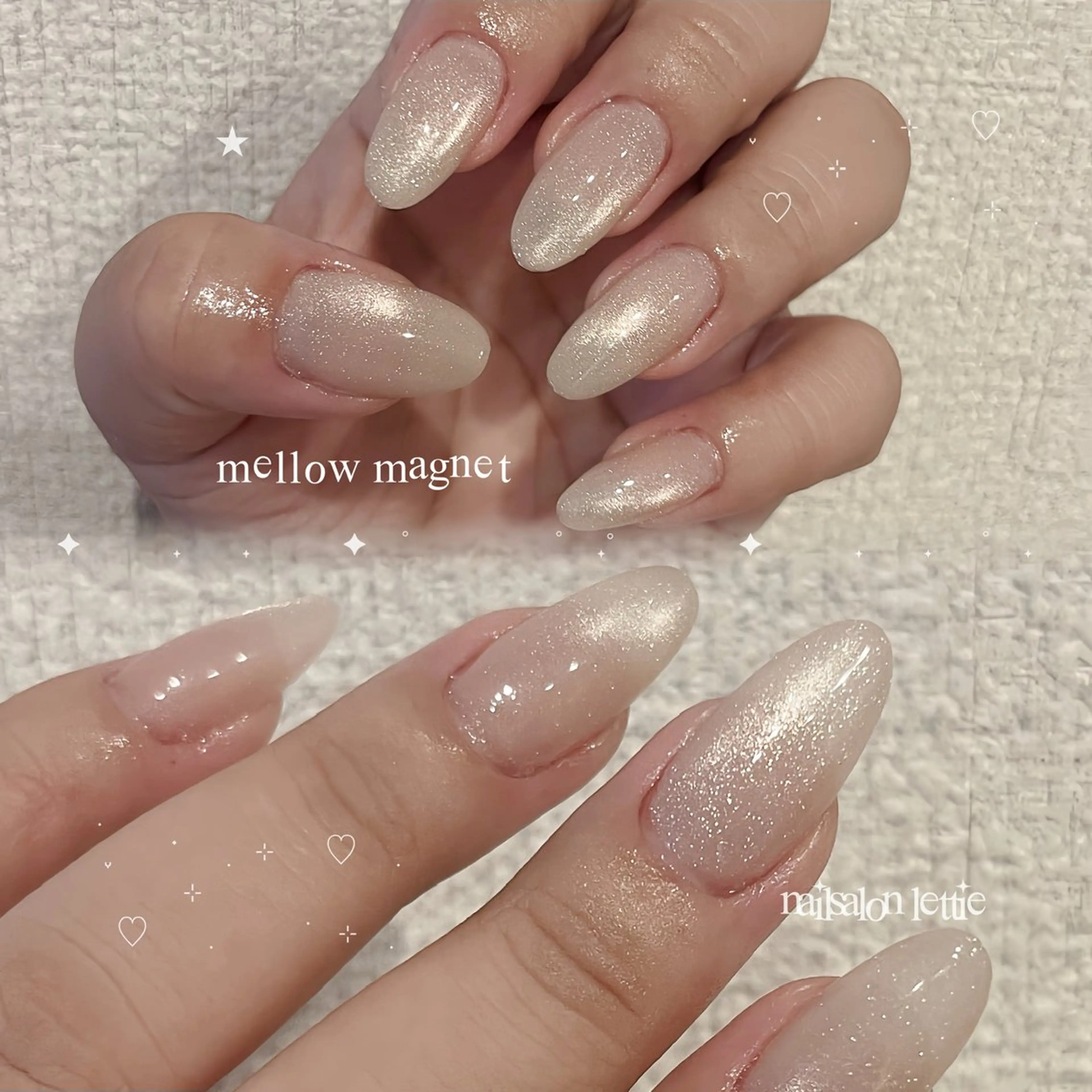 ネイル マグネットネイル マグネットワンカラー ワンカラーネイル lettie🎀 京都ガーリーネイルのネイルデザイン