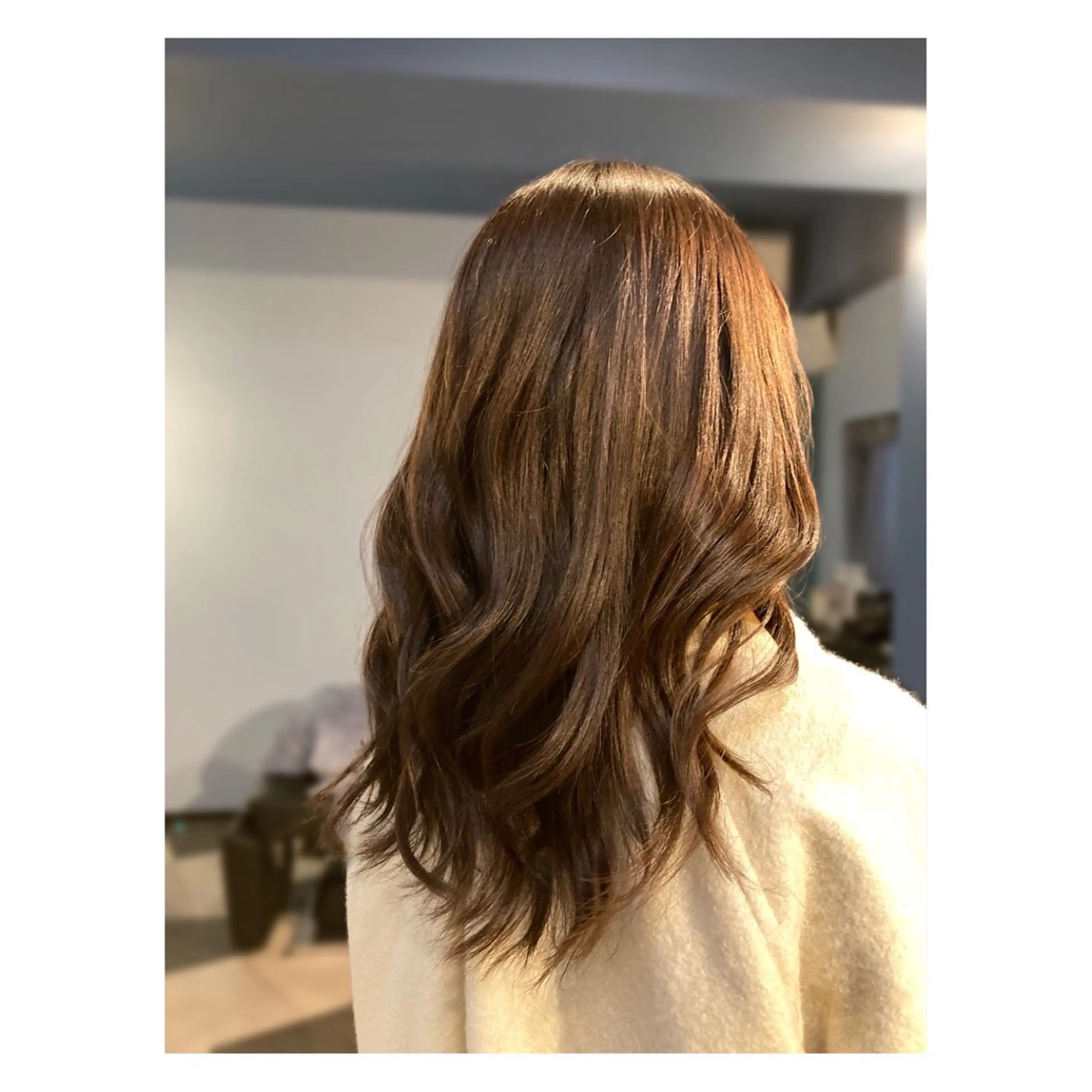 ロング カラー ブラウンカラー ロング ヘアカラー トリートメント Mole Me所属・中野 誠子のヘアスタイル