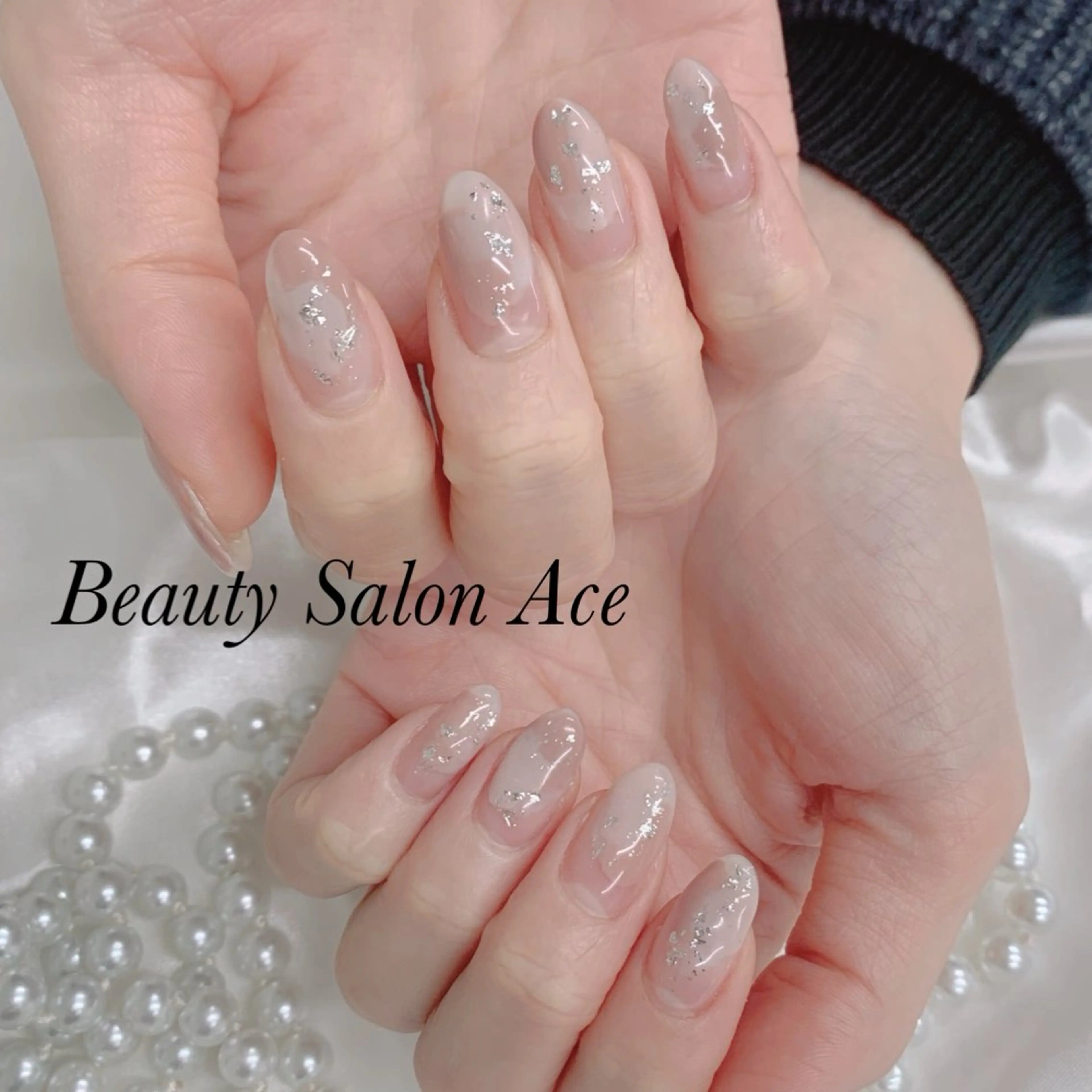 ネイル ニュアンスネイル Beauty Salon Ace（ネイルサロン　エース）所属・池袋フィルイン Ace♡長さだしのネイルデザイン