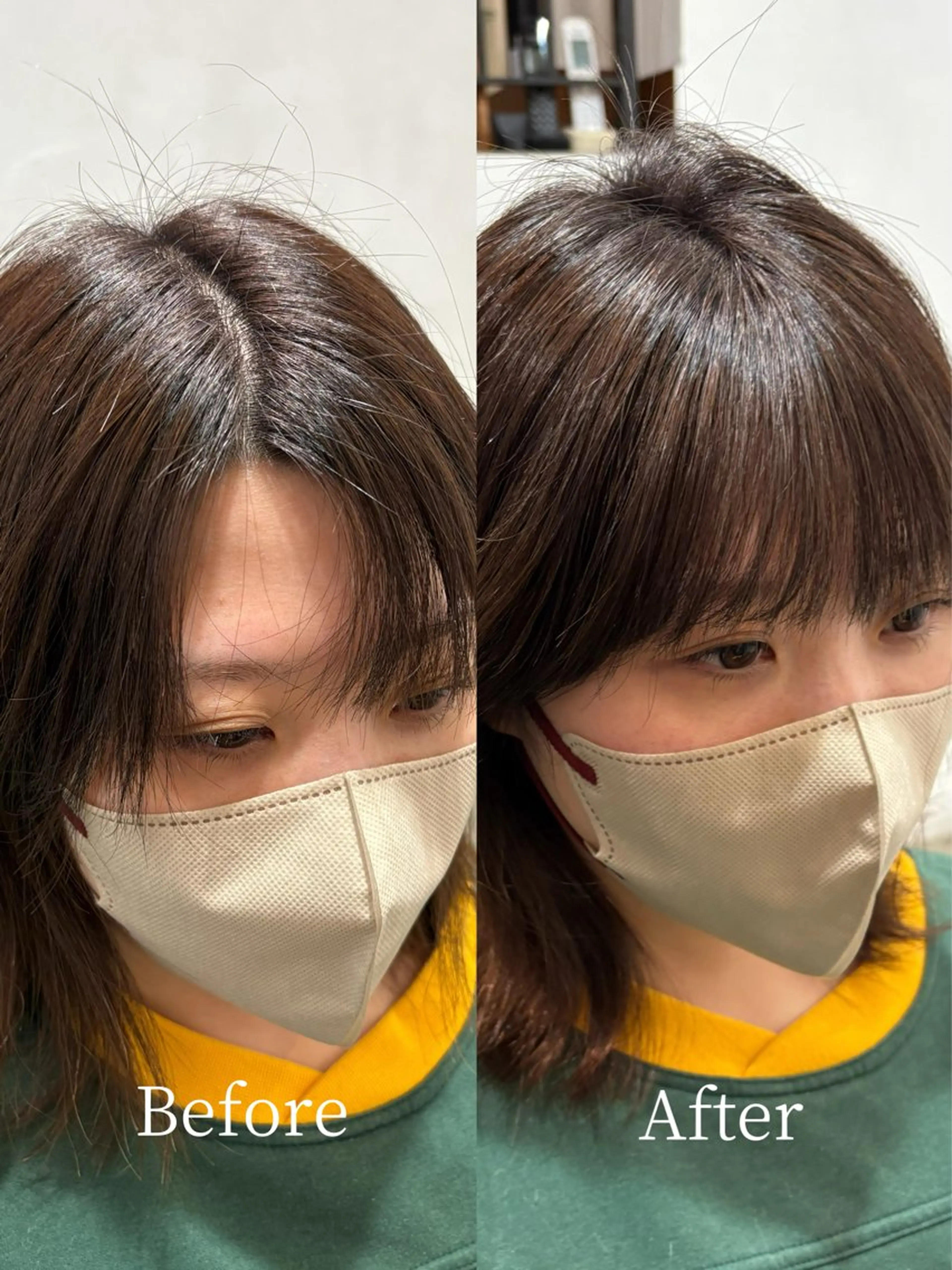 セミロング パーマ セミロングパーマ カット パーマ 縮毛矯正 【お洒落パーマ】 Elme　肥塚康汰郎のヘアスタイル