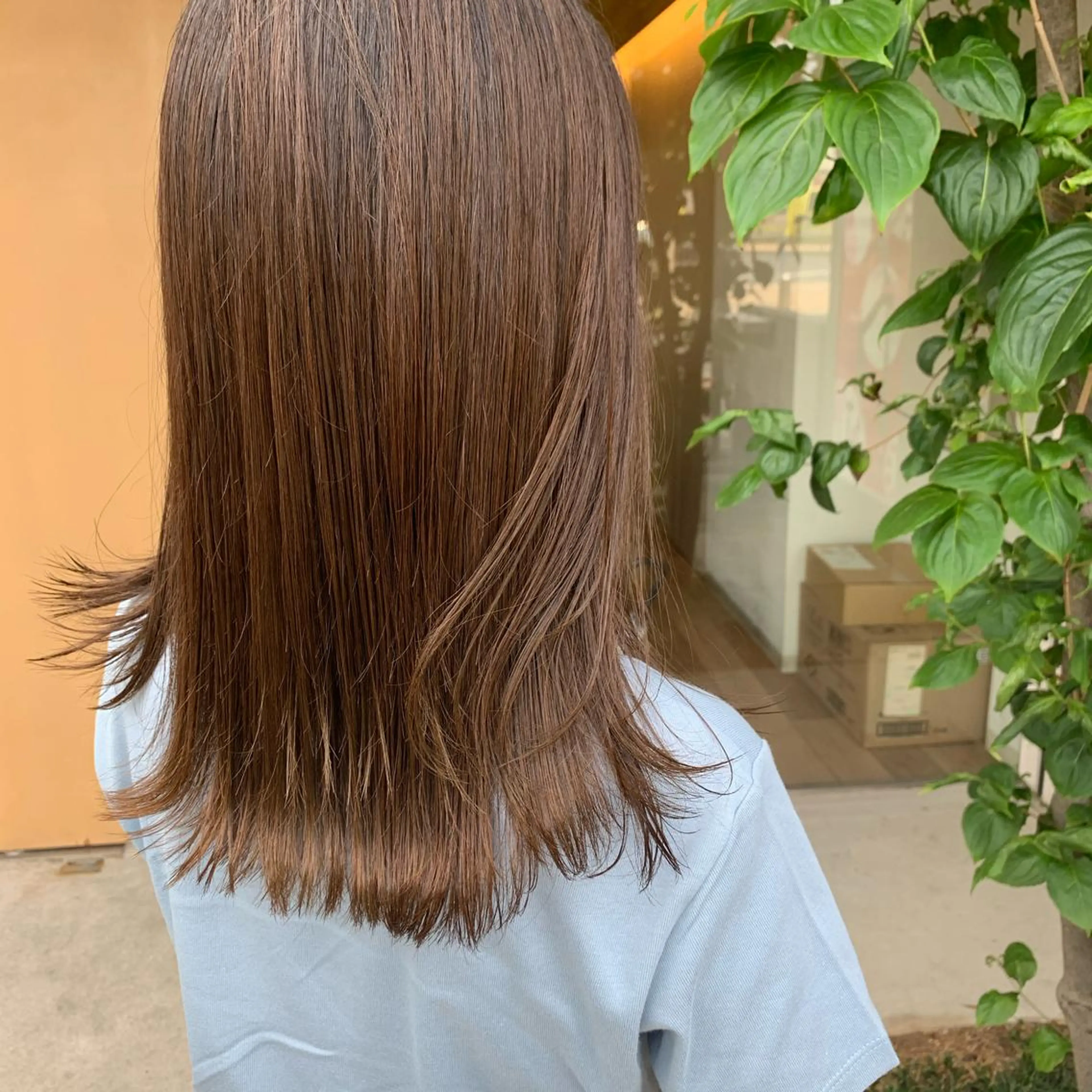 ロング カラー カット ヘアカラー トリートメント 大平 京佳のヘアスタイル