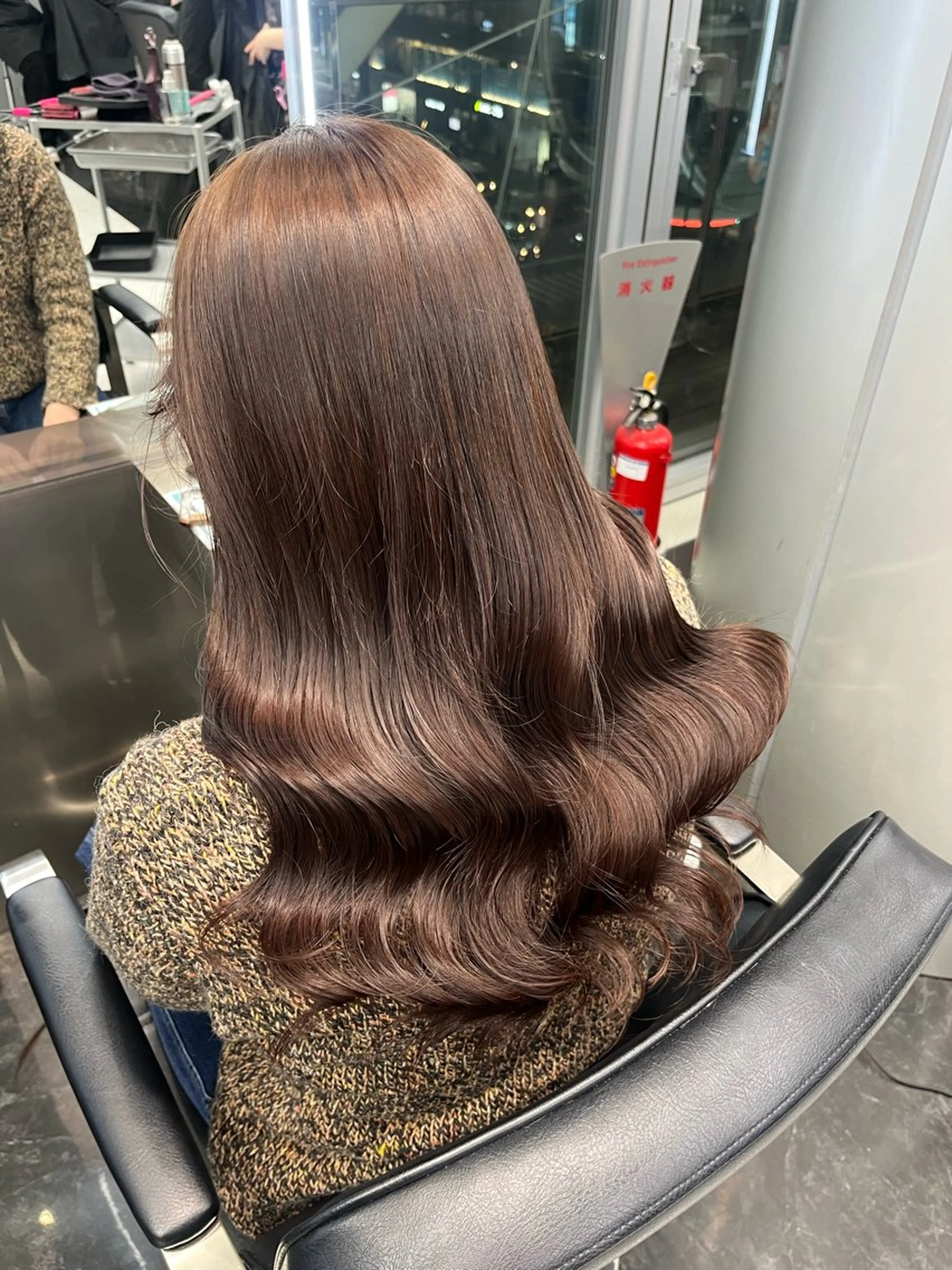 セミロング カラー ヘアアレンジ ハイトーン/透明感 髪質改善/rinaのヘアスタイル