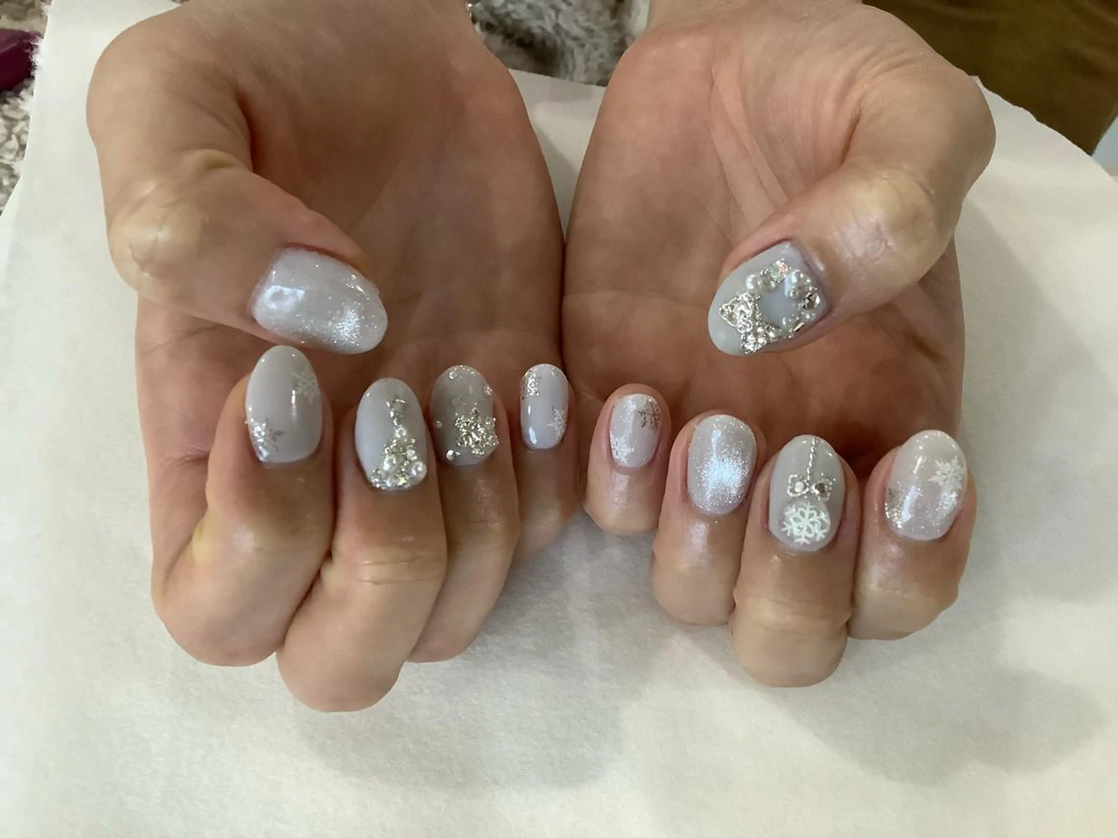 ネイル ハンドネイル 💎🐰 saki. m 🐰💎のネイルデザイン