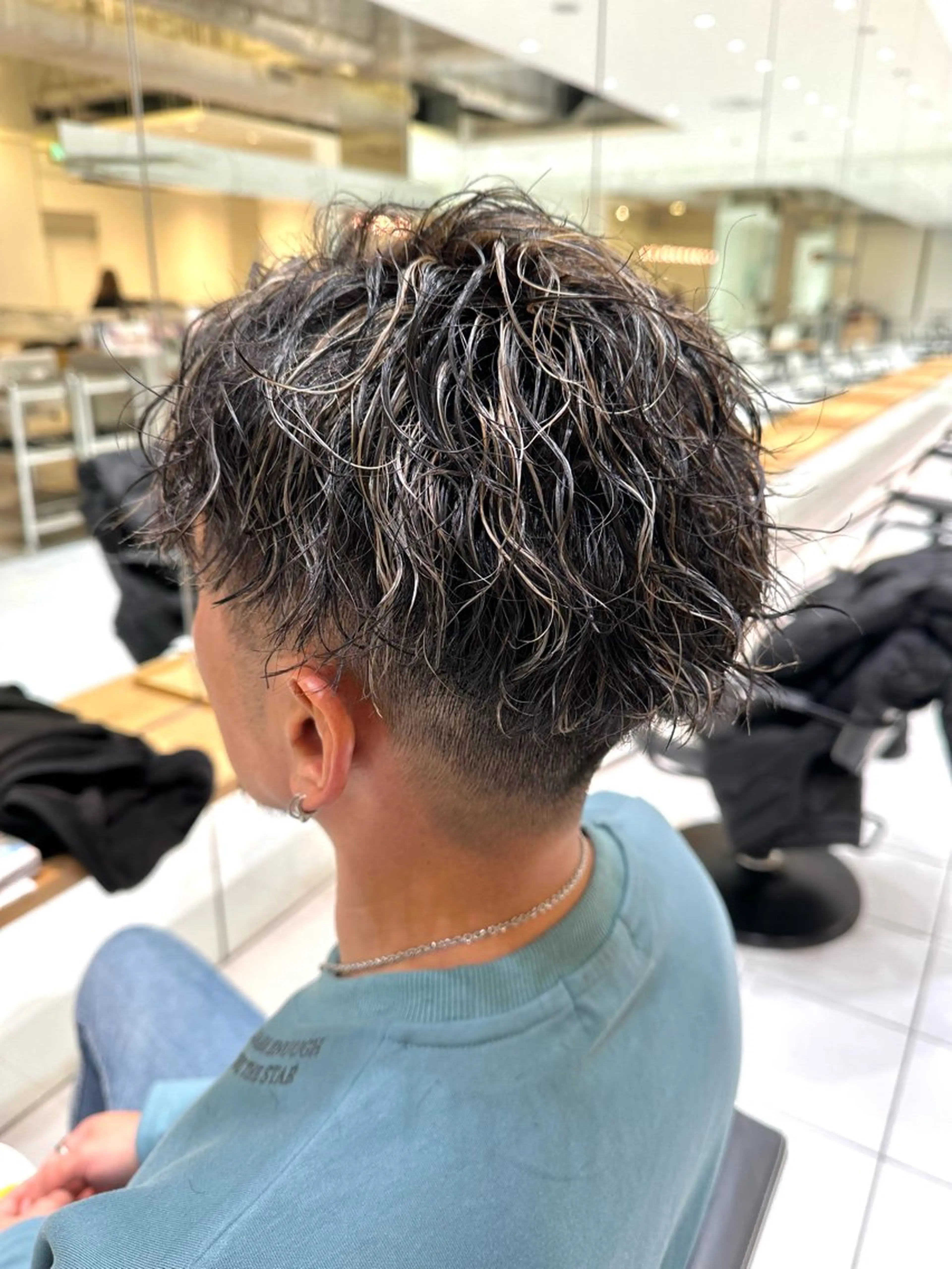 メンズ メンズハイライト メンズパーマ エスポワール所属・YUSHI HORIUCHIのヘアスタイル