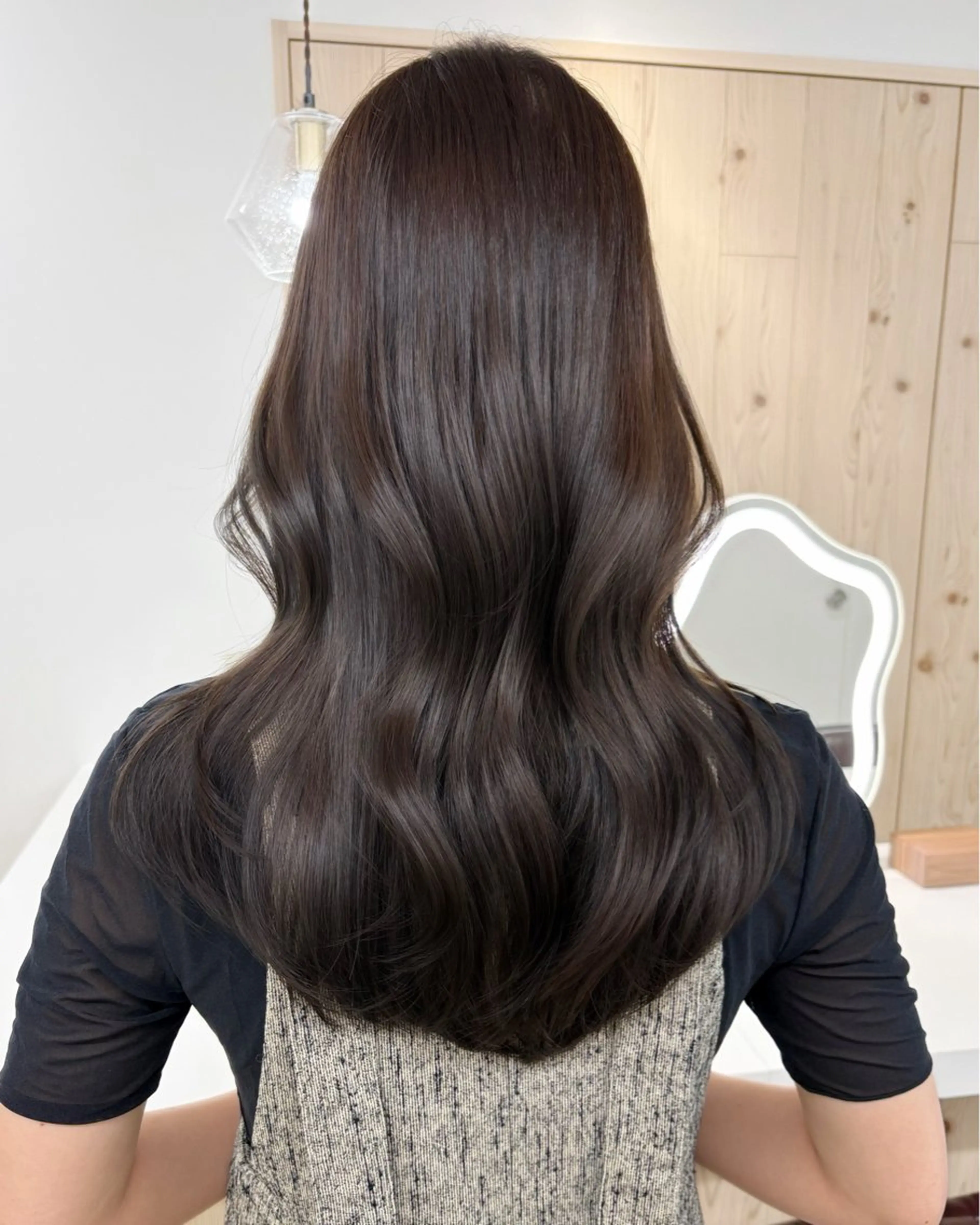 ロング カラー ヘアカラー 新宿/韓国ヘア/ 髪質改善ストレートのヘアスタイル