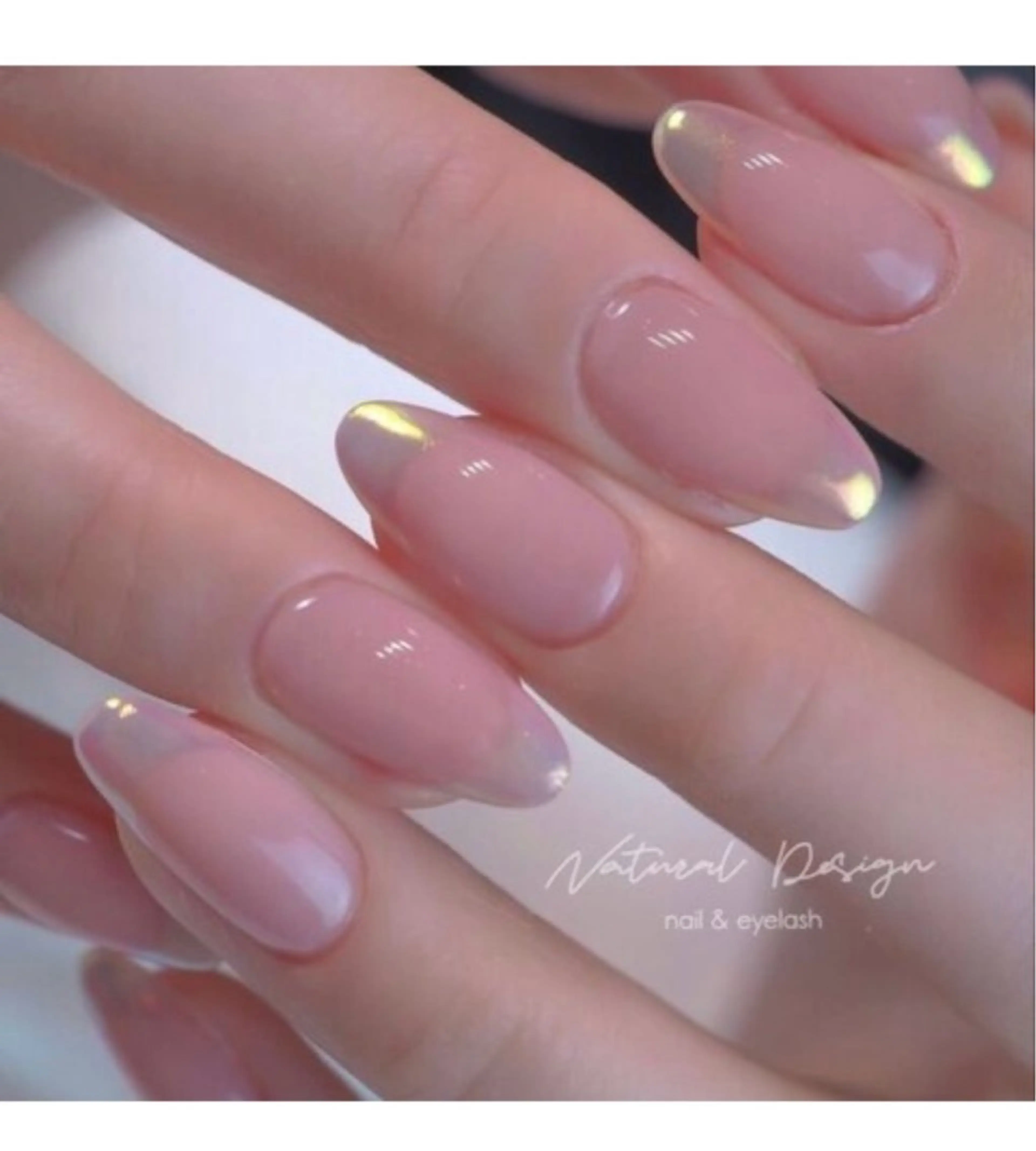 ネイル オーロラネイル フレンチネイル ワンカラーネイル shiro eのネイルデザイン