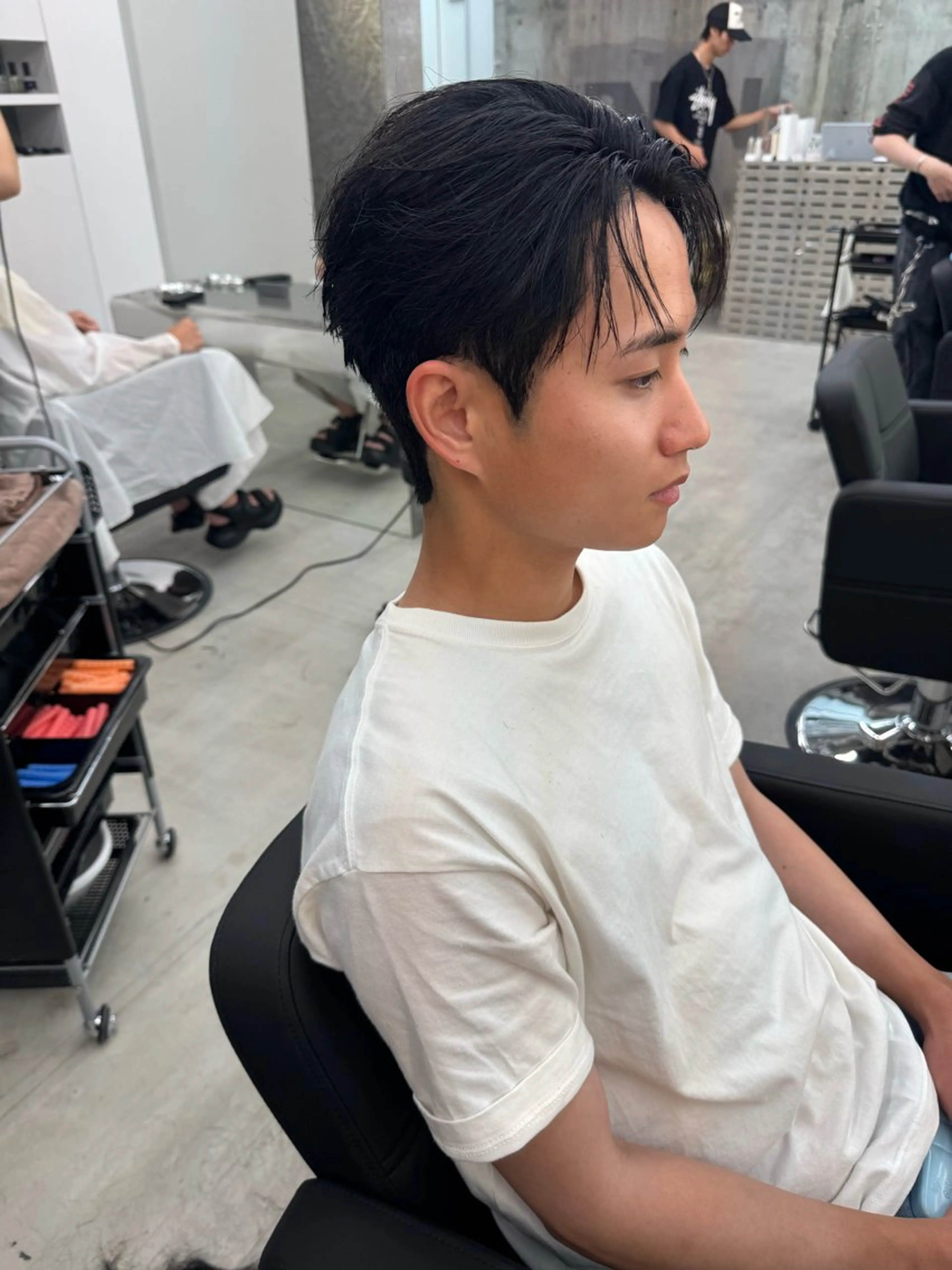 カット+ダウンパーマの写真