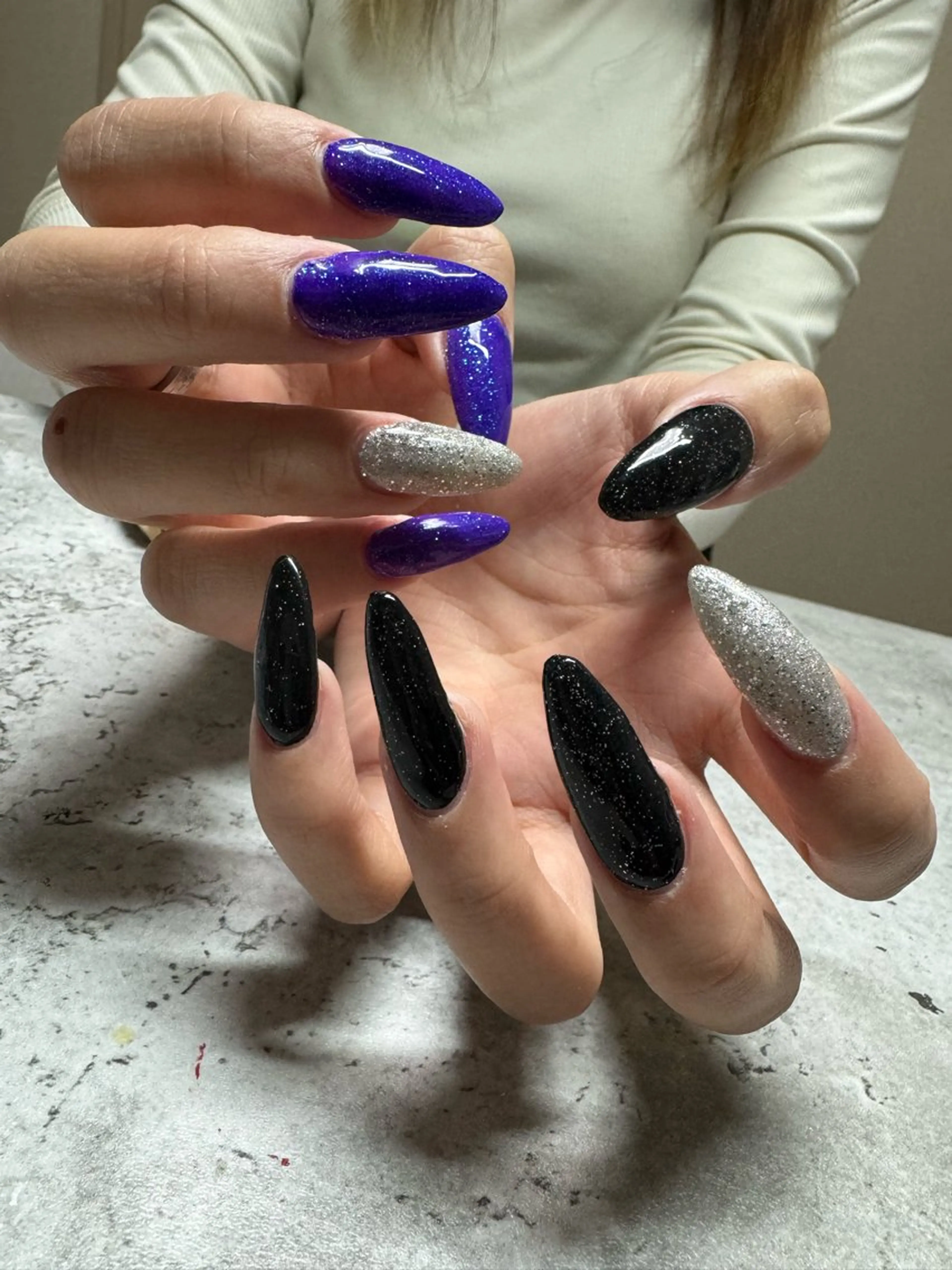 ネイル アートネイル 長さ出し ラメ(グリッター) スカルプネイル ハンドネイル chou chouのその他イメージ