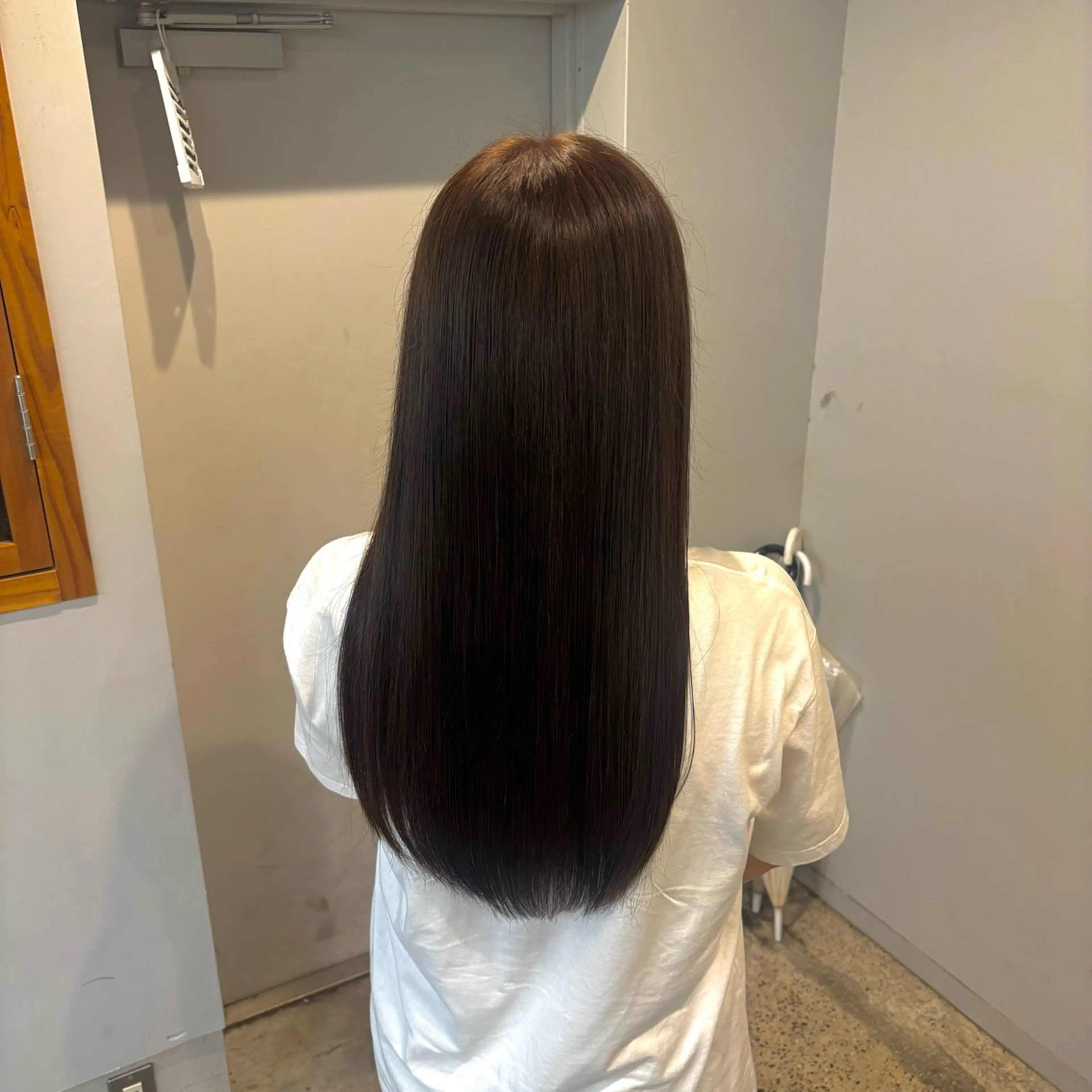 カラー ブラウンカラー ショコラブラウン cipre 桃和のヘアスタイル